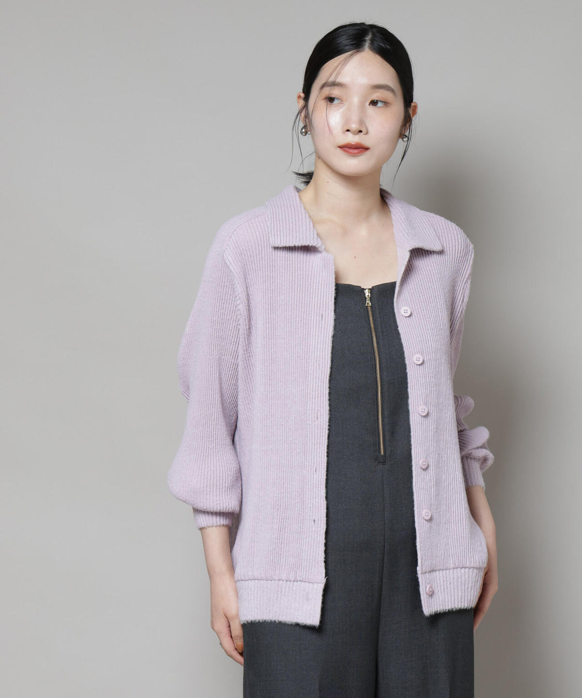 Gongdid Design/Knit pleated cardigan 6715222060
