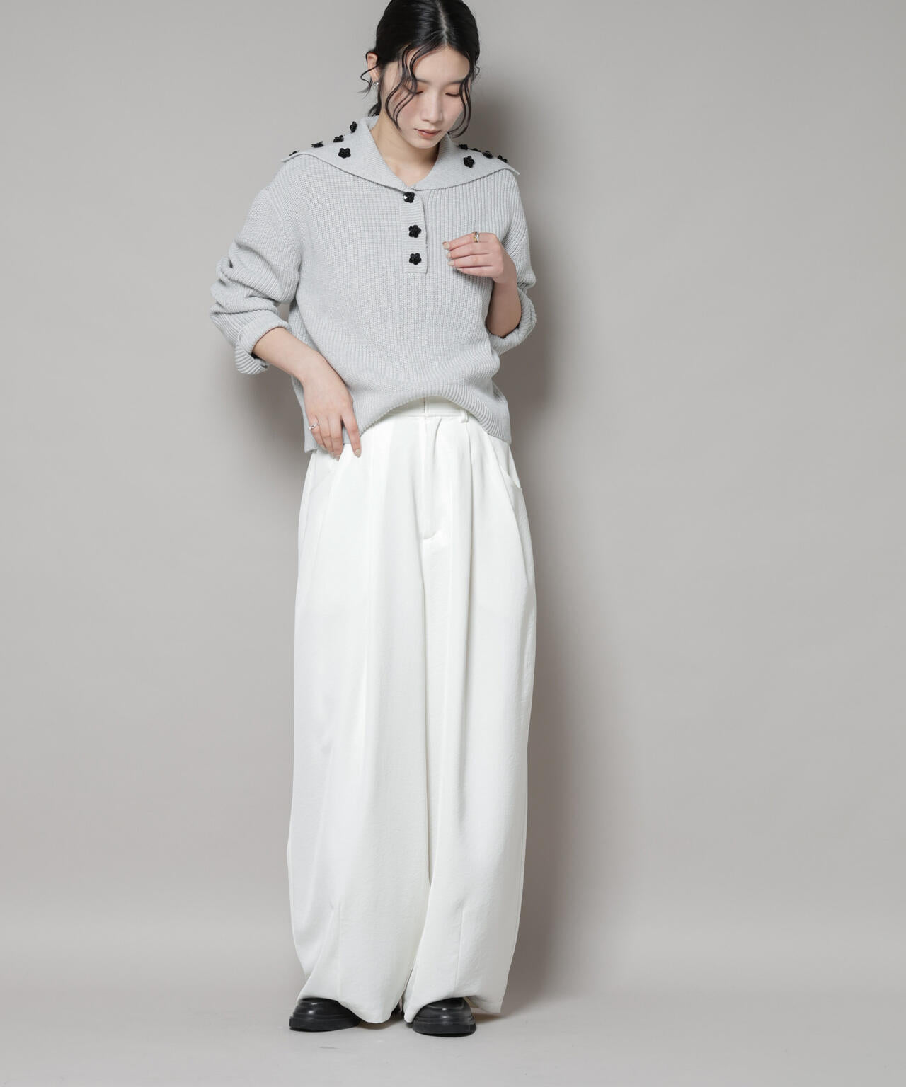 BAUM UND PFERDGARTEN/Cotton Knit セーラーニット 6715222061