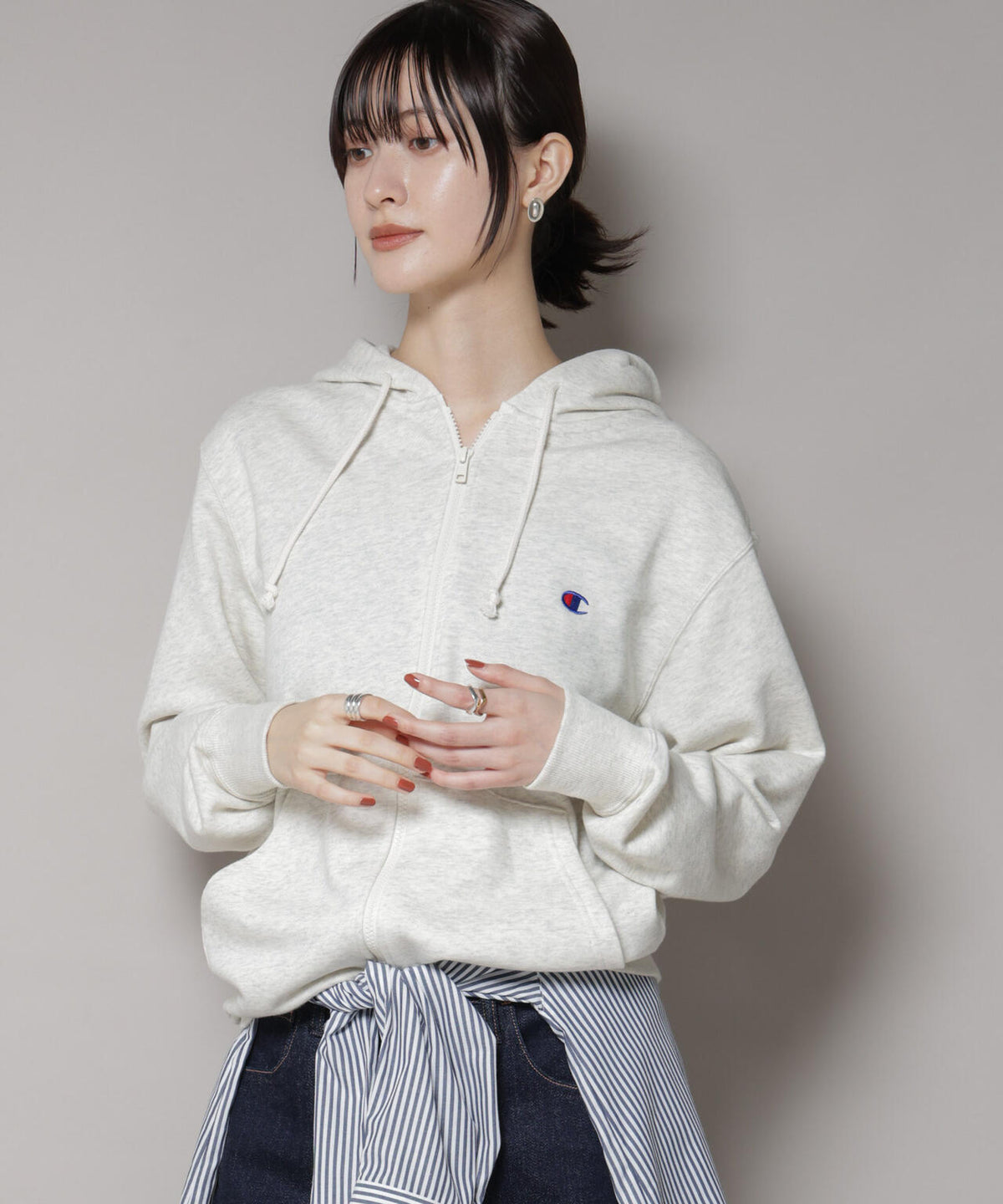 Champion/ZIP HOODED SWEATSHIRT 6715223038