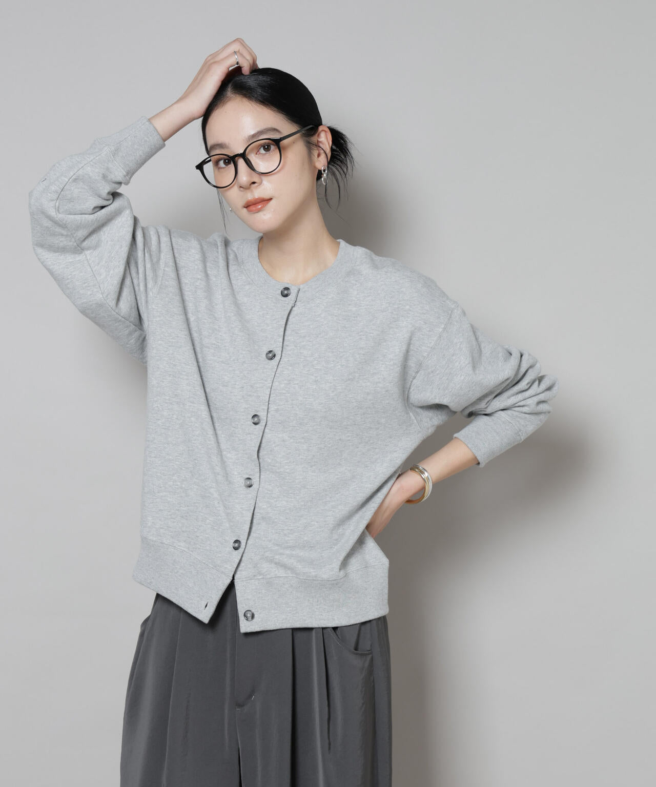 RUSSELL ATHLETIC/別注 Mini Logo Sweat Cardigan 6715223054