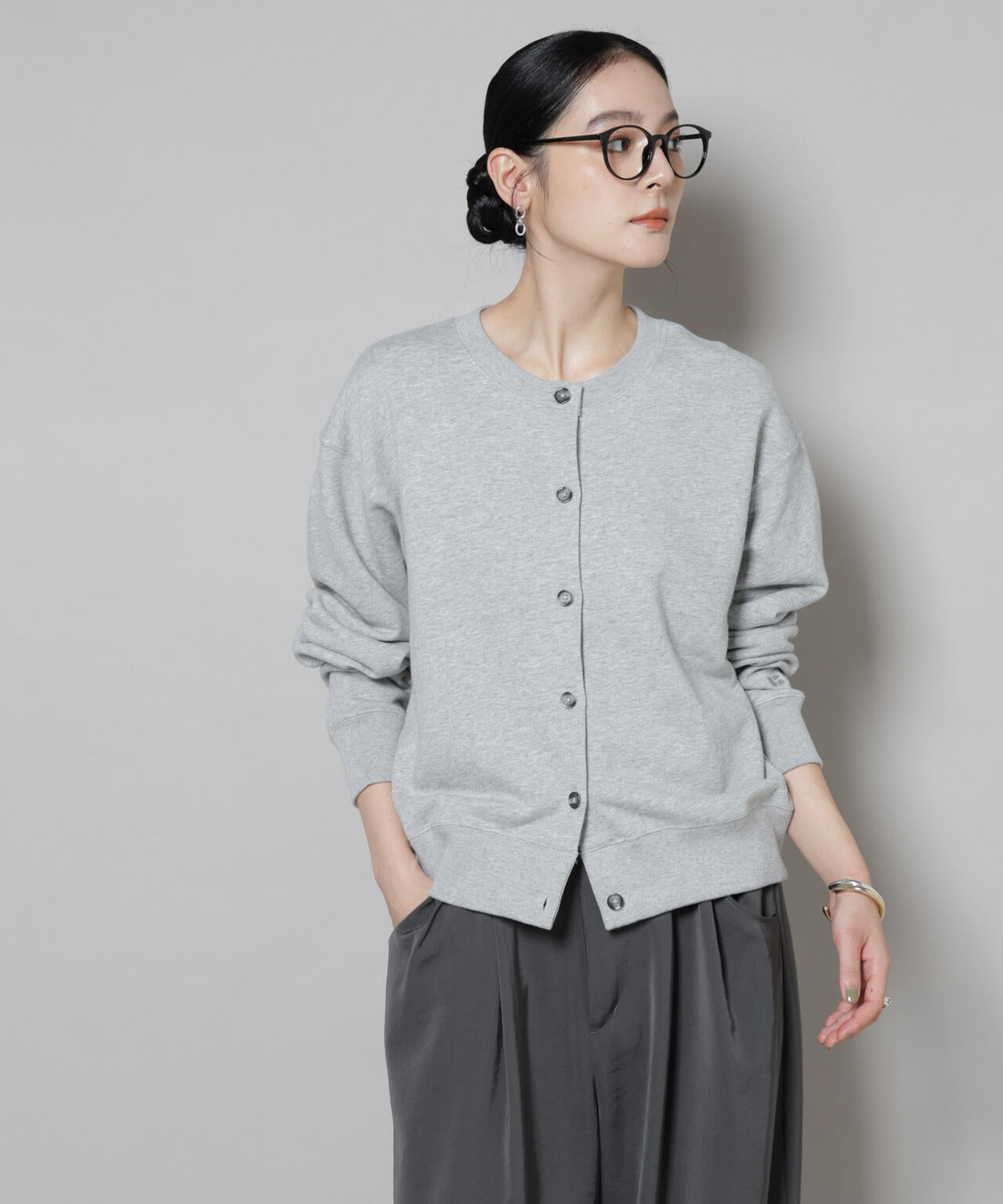RUSSELL ATHLETIC/別注 Mini Logo Sweat Cardigan 6715223054