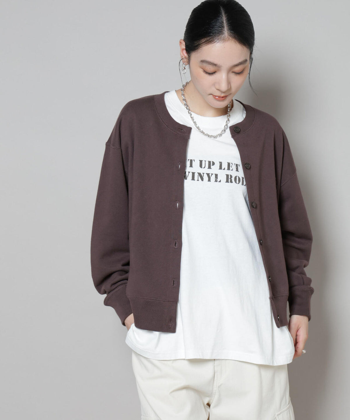 RUSSELL ATHLETIC/別注 Mini Logo Sweat Cardigan 6715223054