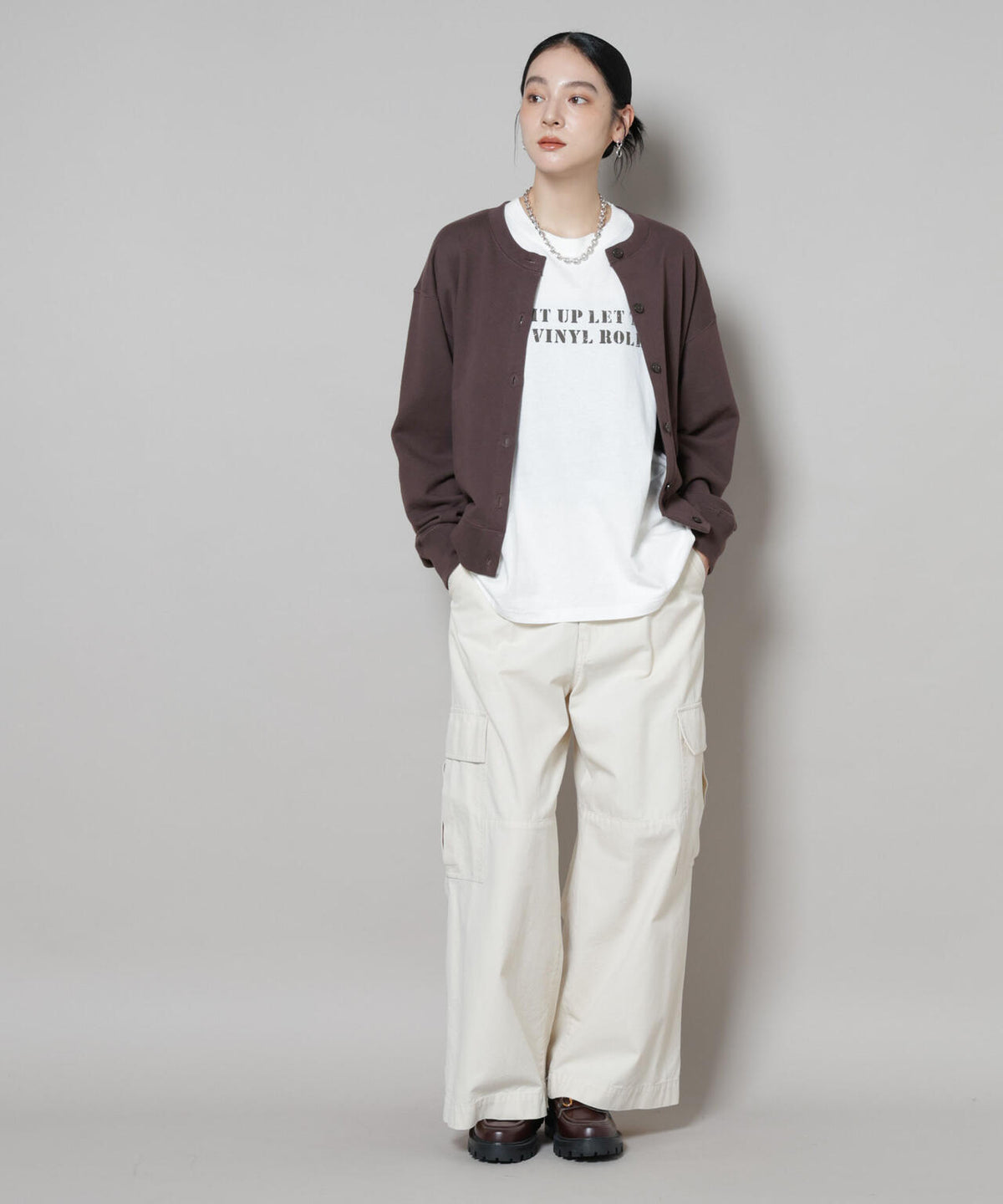 RUSSELL ATHLETIC/別注 Mini Logo Sweat Cardigan 6715223054