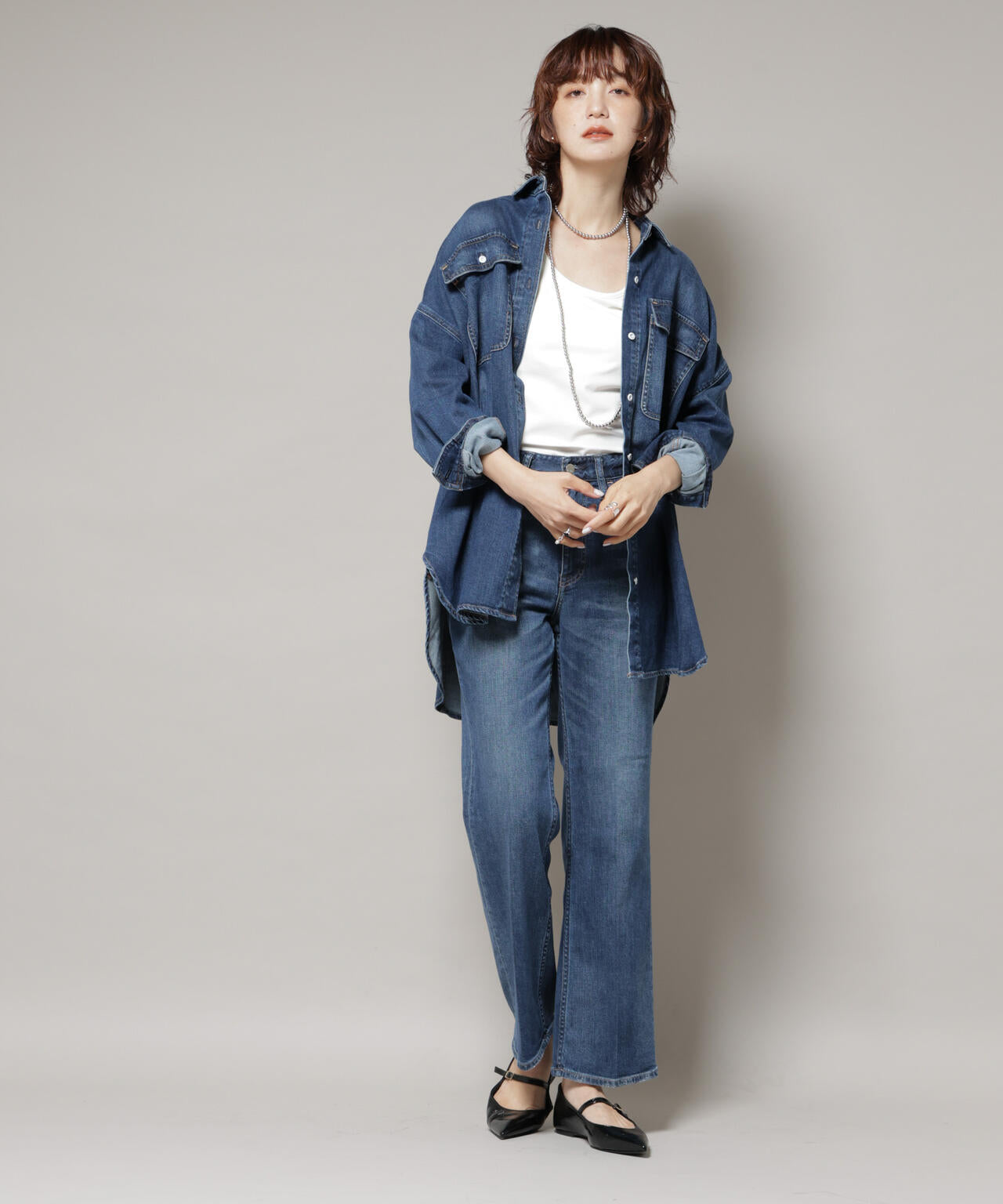 Healthy DENIM/Lotus フレアデニム 6715227025