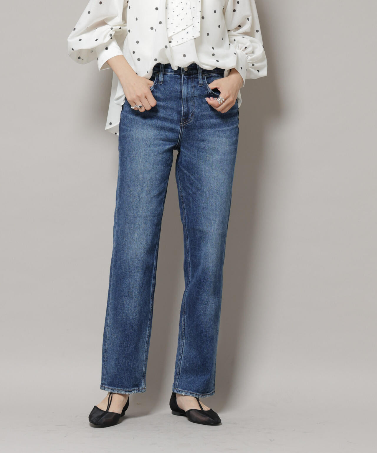 Healthy DENIM/Tallow ストレートデニム 6715227026