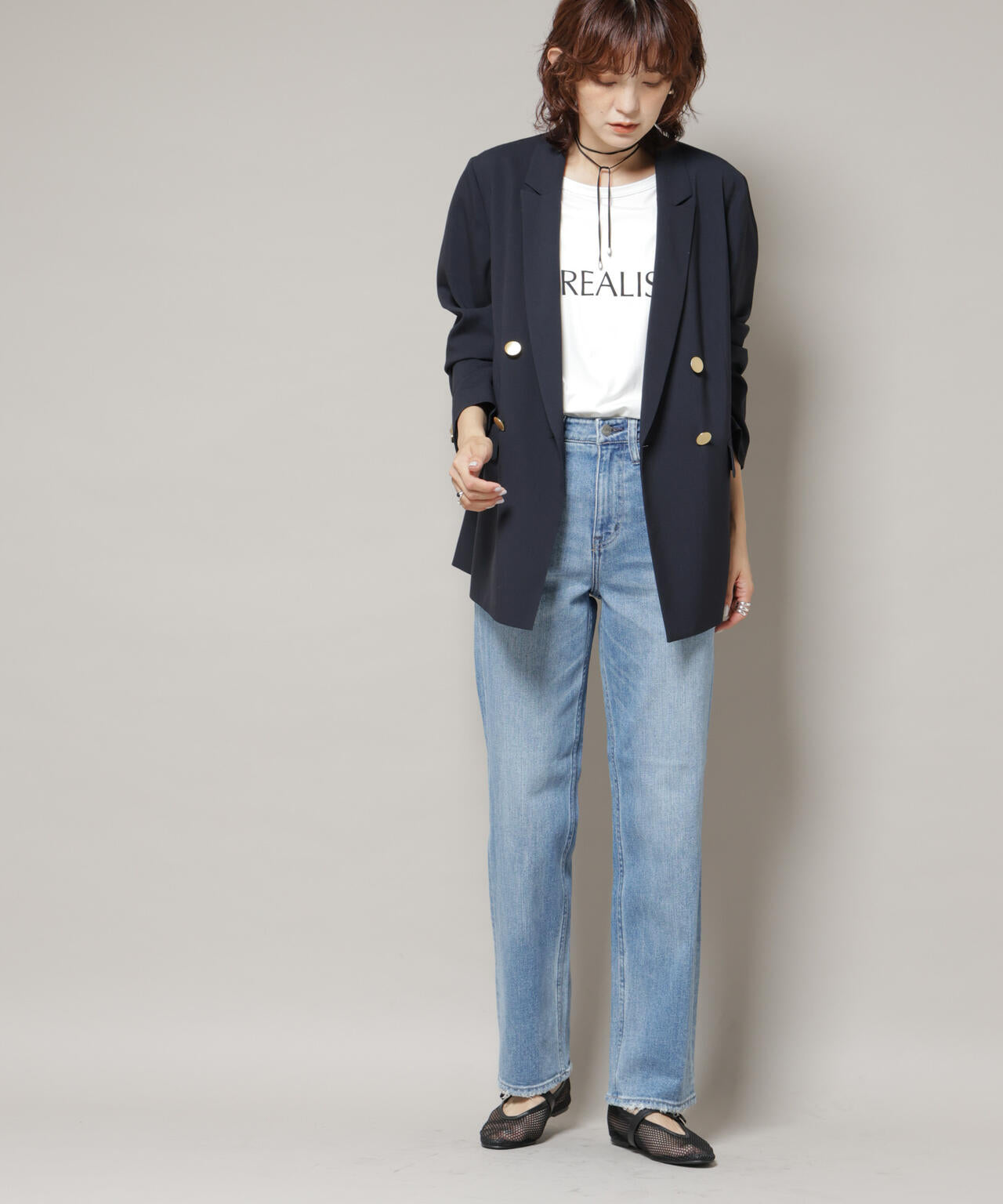 Healthy DENIM/Tallow ストレートデニム 6715227026