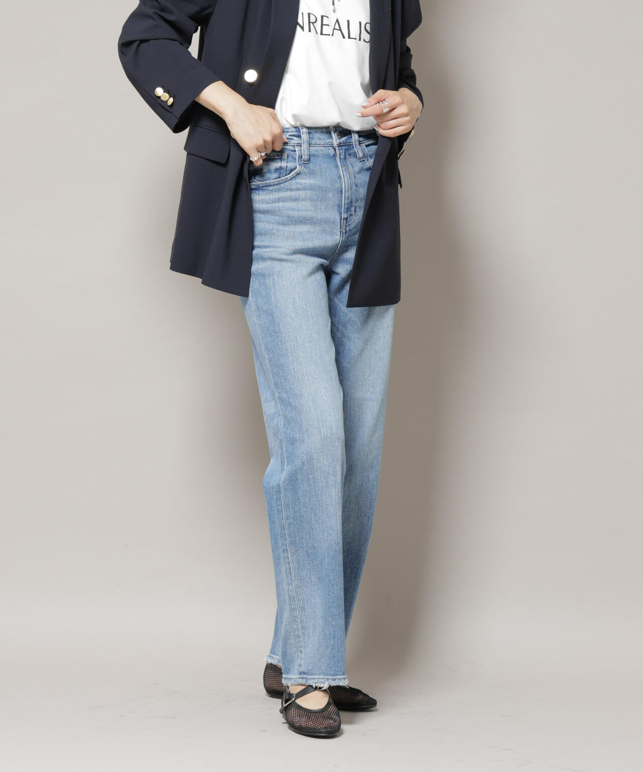 Healthy DENIM/Tallow ストレートデニム 6715227026
