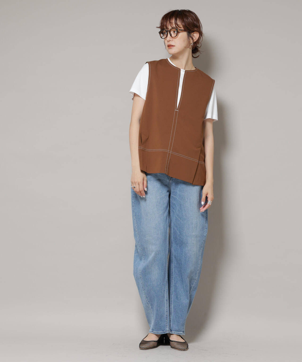 Healthy DENIM/Corn ワイドカーブデニム 6715227027