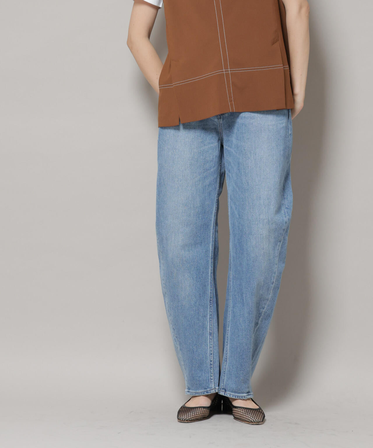 Healthy DENIM/Corn ワイドカーブデニム 6715227027