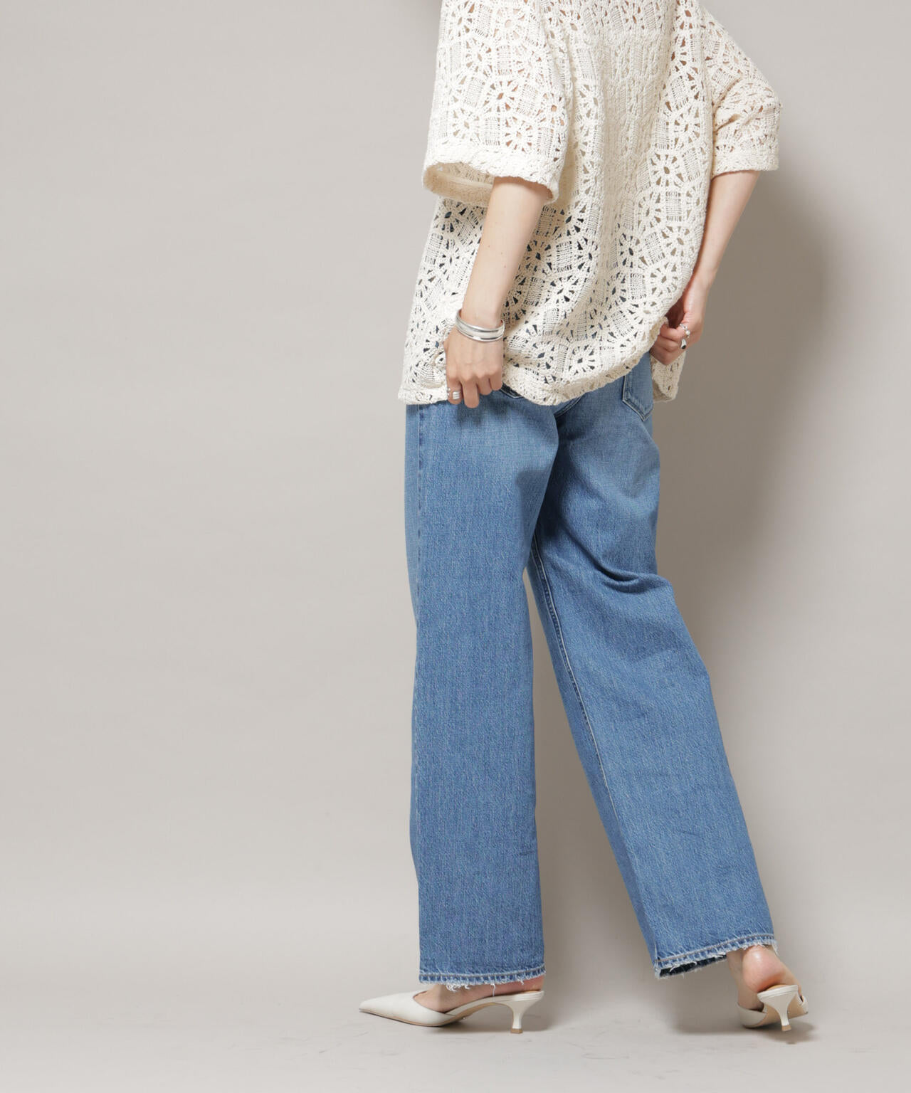 upper hights/THE NIECE MID-RISE ブルー 6715227028