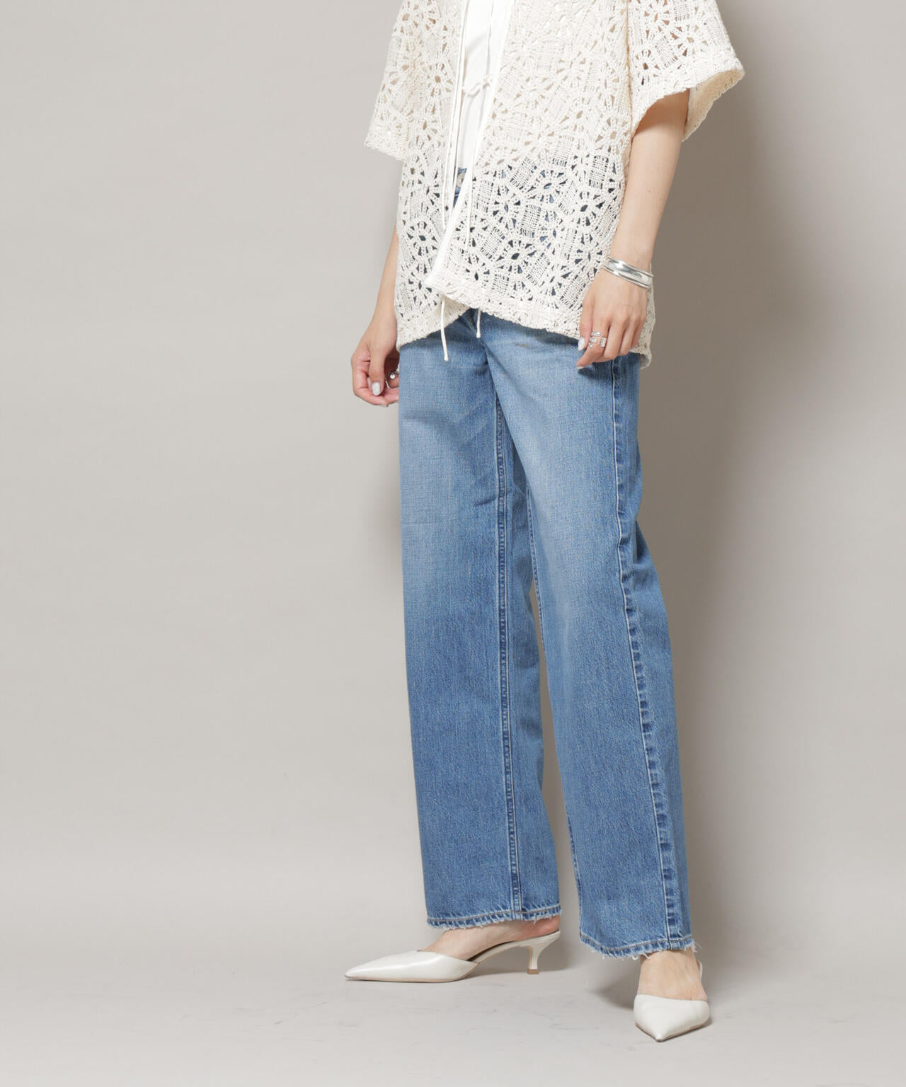 upper hights/THE NIECE MID-RISE ブルー 6715227028