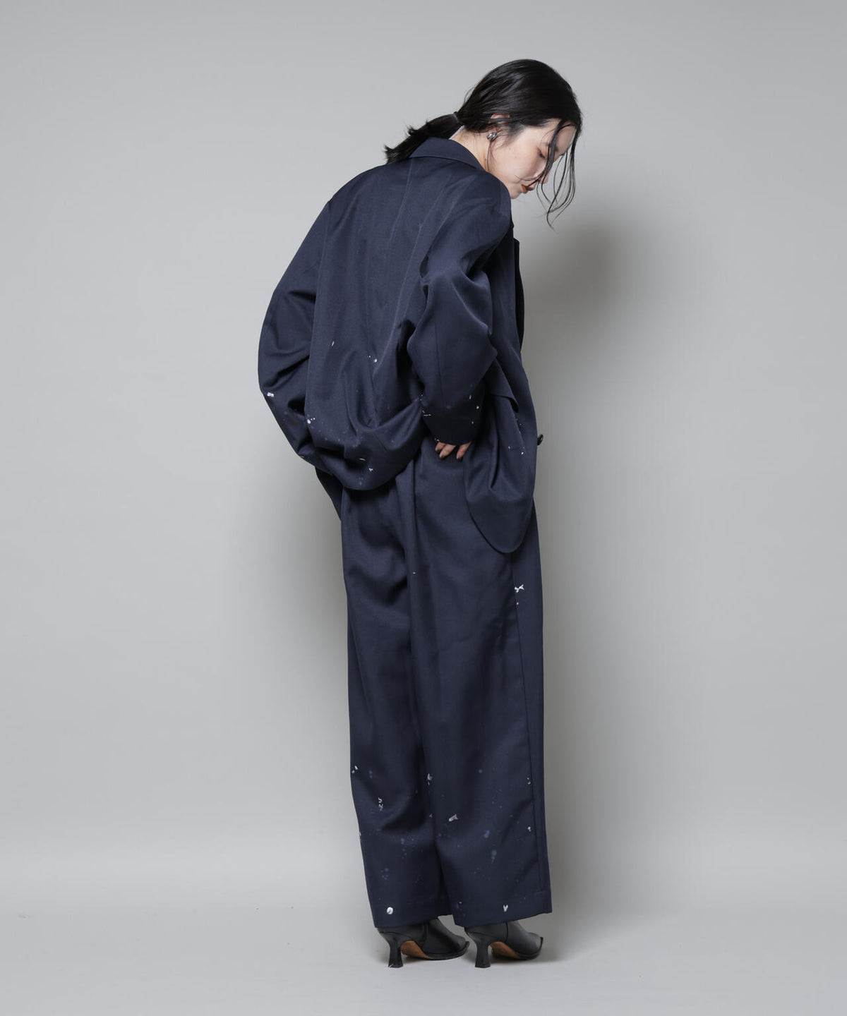 RhodolirioN/Tack Pants -Twill Paint(セットアップ可) 6715227044
