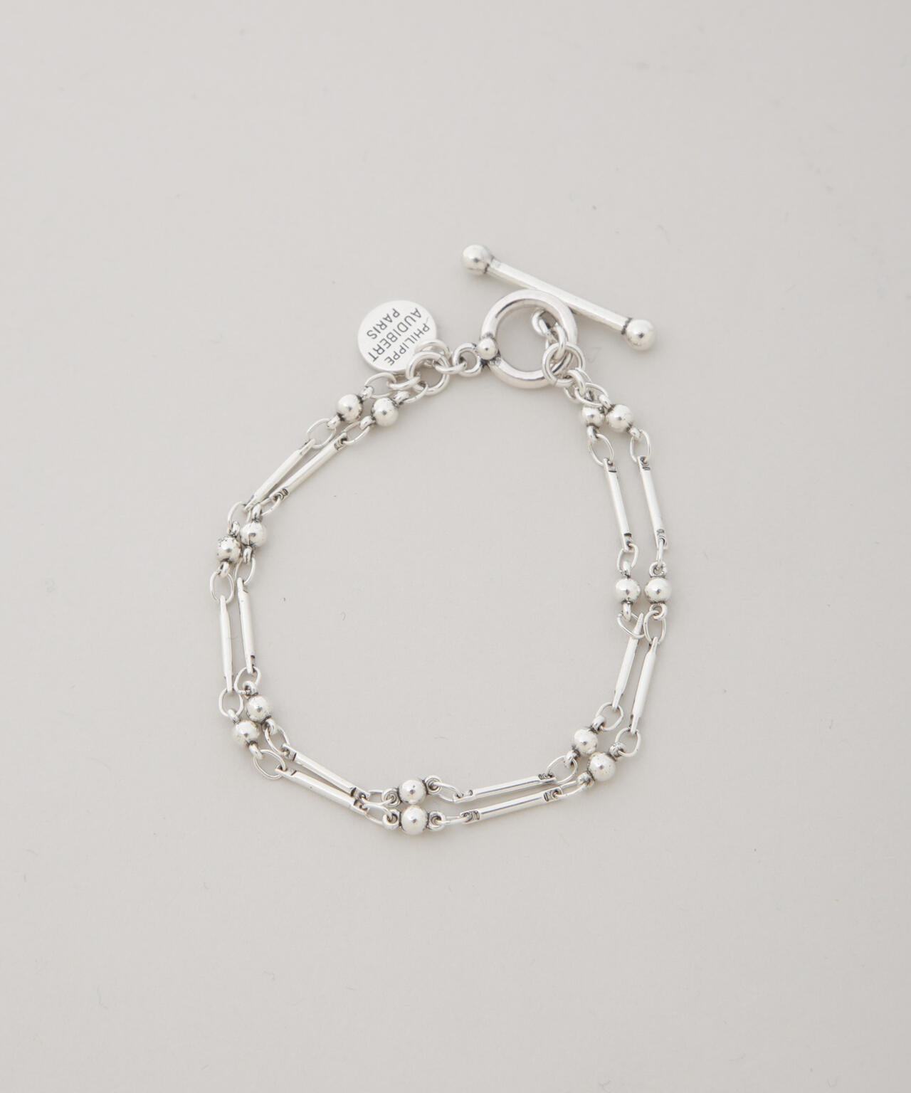 PHILIPPE AUDIBERT/Garnet double bracelet 6715248075