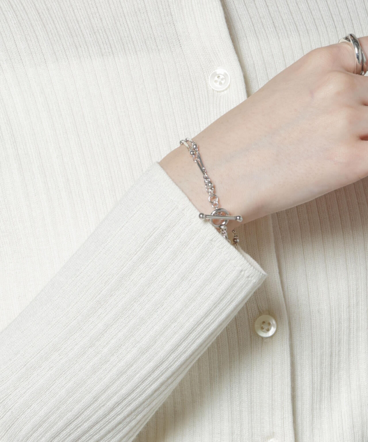 PHILIPPE AUDIBERT/Garnet double bracelet 6715248075