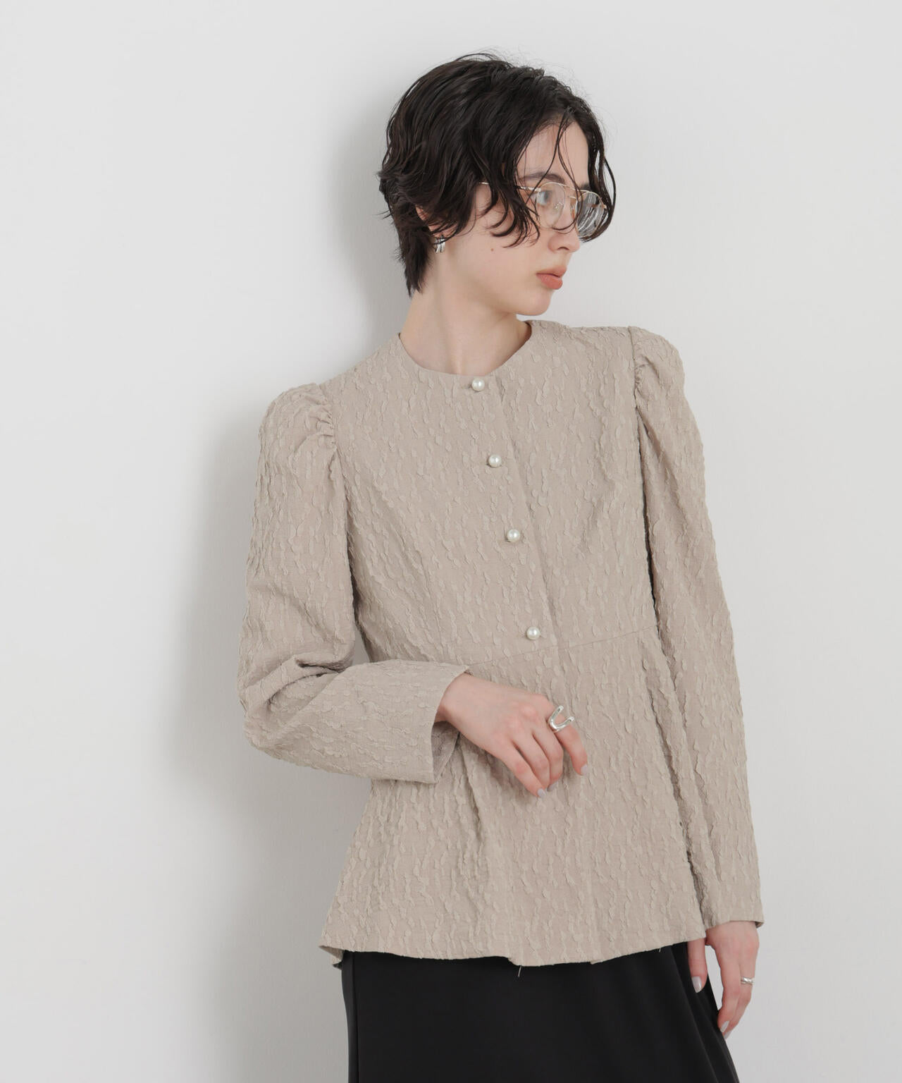 troisieme chaco/別注 PUFFY JACQUARD ジャケット 6716116003