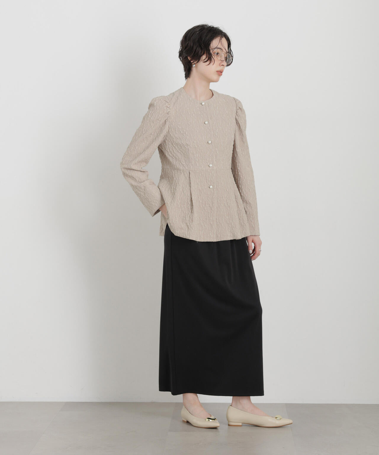 troisieme chaco/別注 PUFFY JACQUARD ジャケット 6716116003