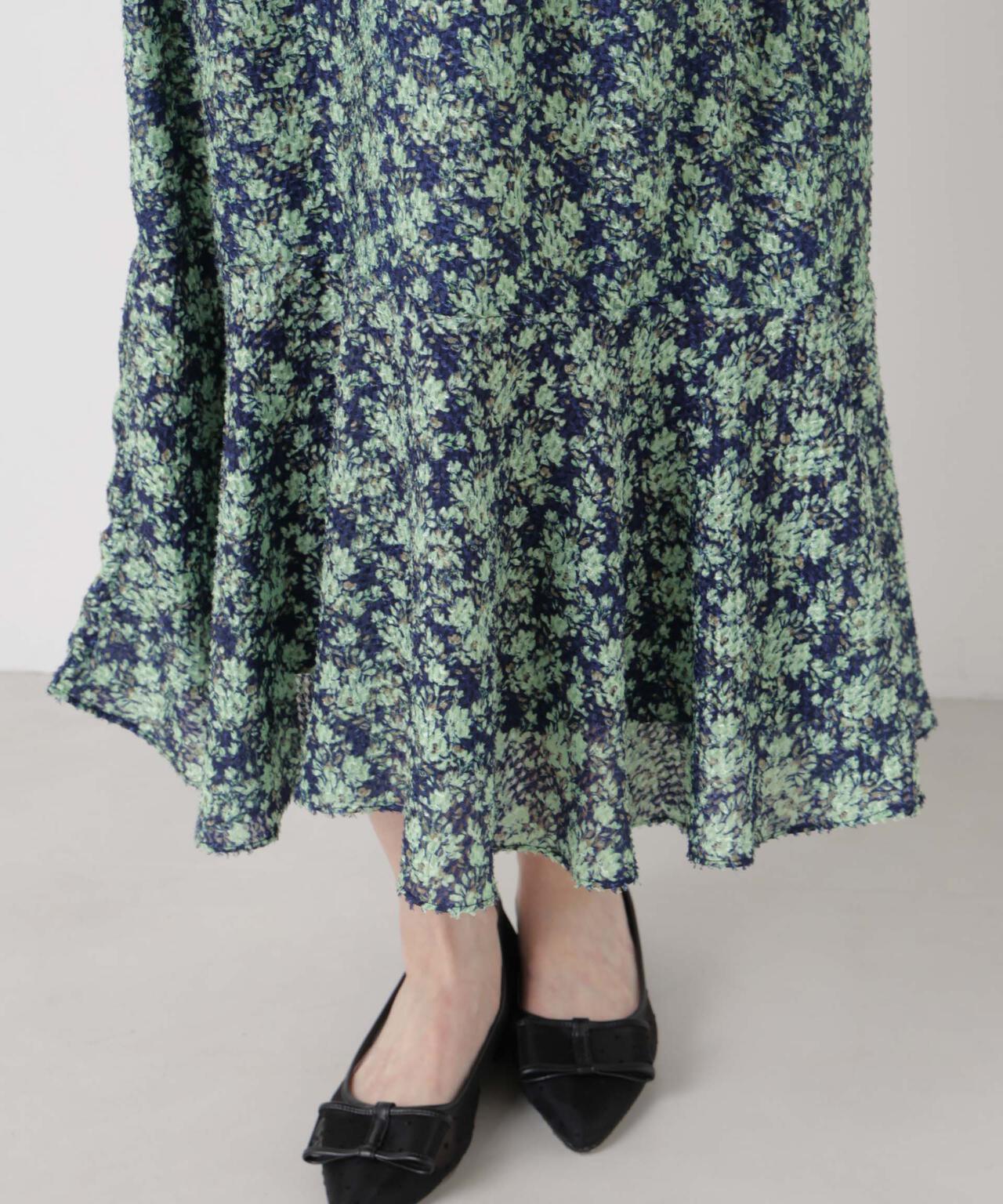 troisieme chaco/別注 CUT JACQUARD ワンピース 6716119017