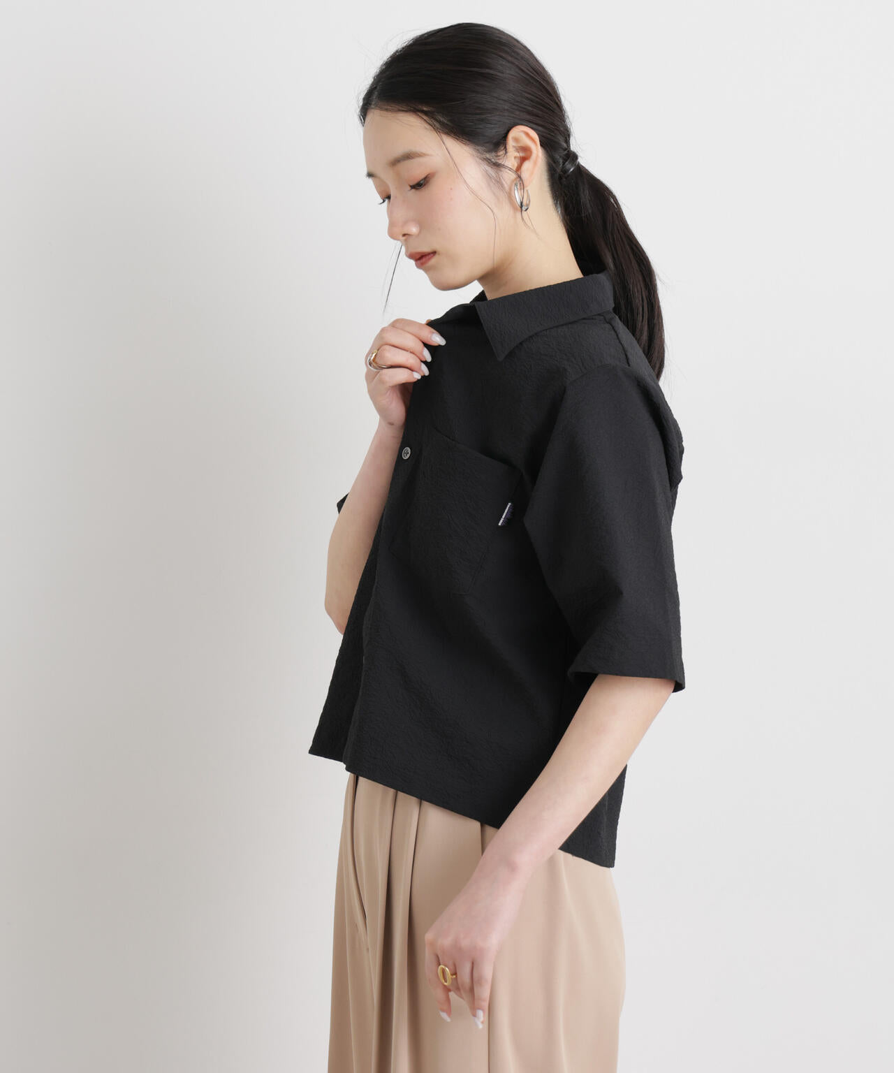 THOUSAND MILE/SEERSUCKER SHIRT(セットアップ可) 6716121008