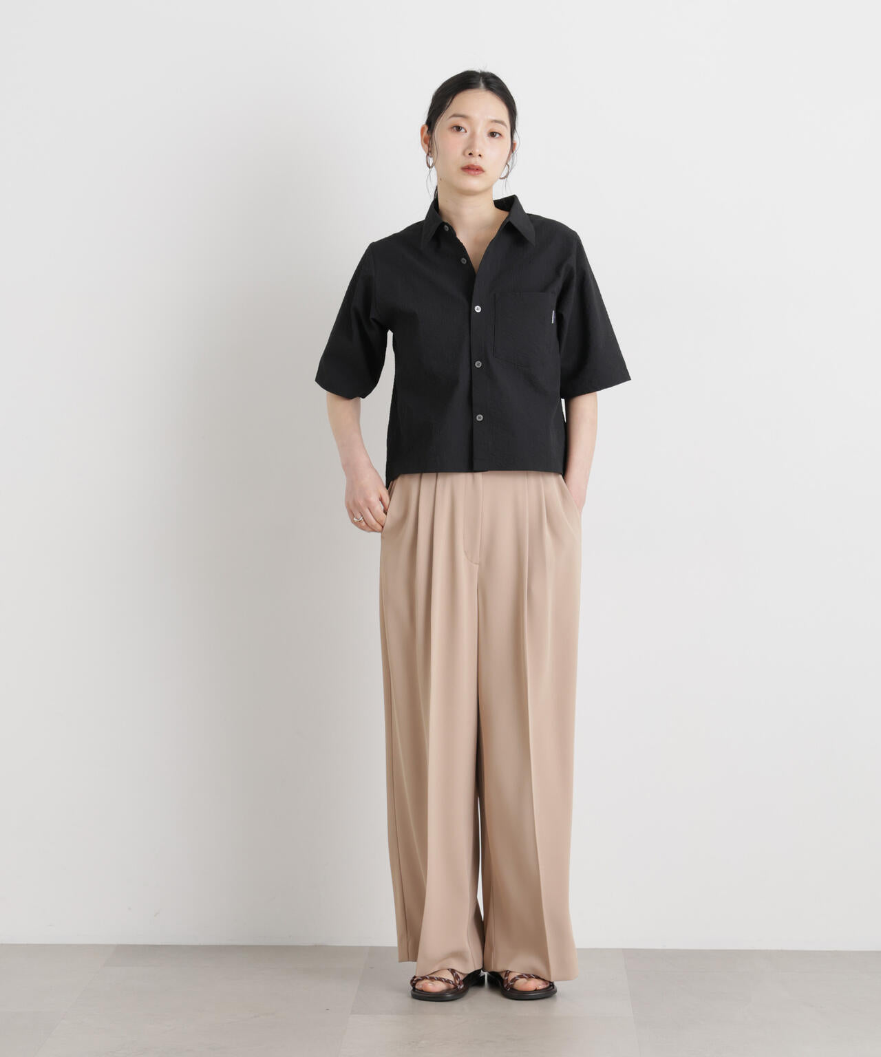 THOUSAND MILE/SEERSUCKER SHIRT(セットアップ可) 6716121008