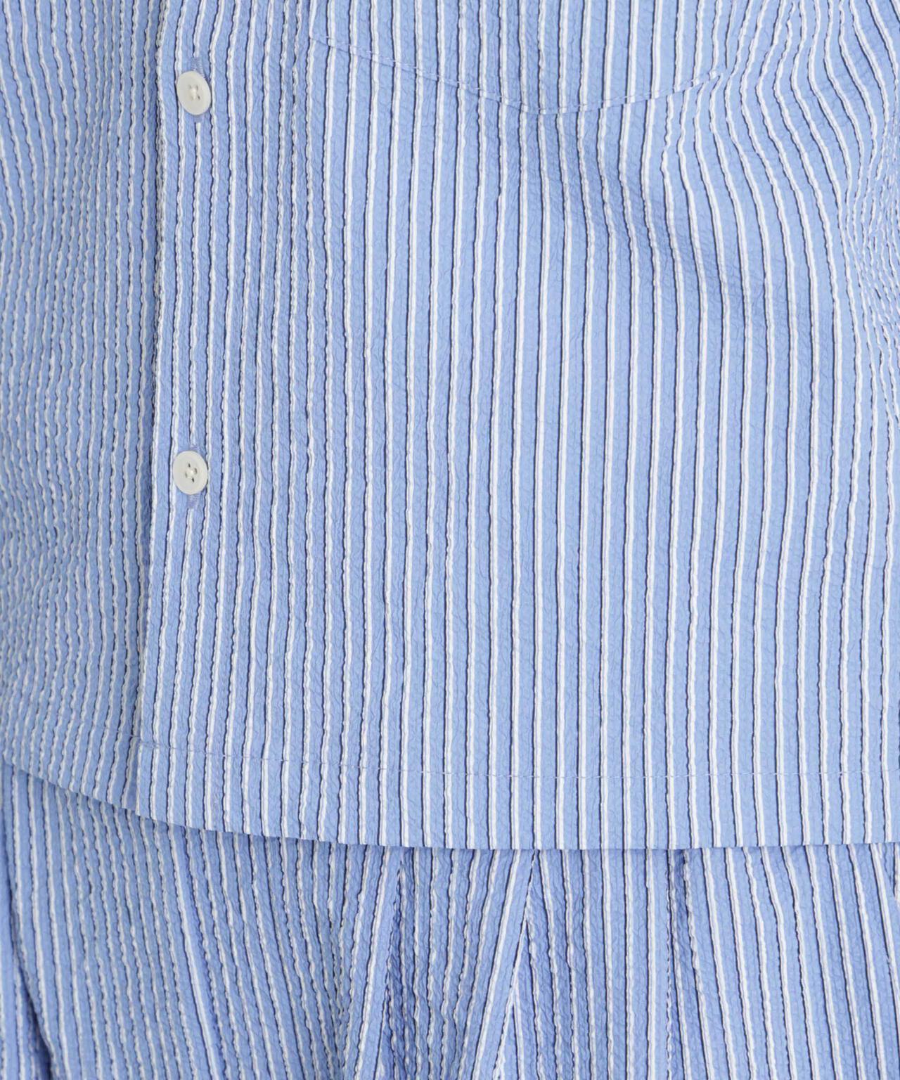 THOUSAND MILE/SEERSUCKER STRIPE SHIRT(セットアップ可) 6716121009