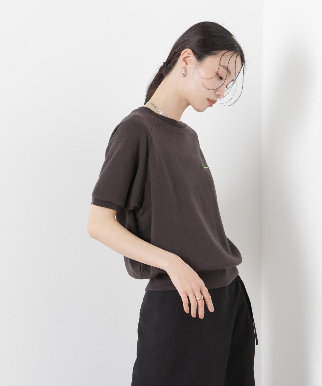 Champion/SHORT SLEEVE SWEATSHIRT 6716124005