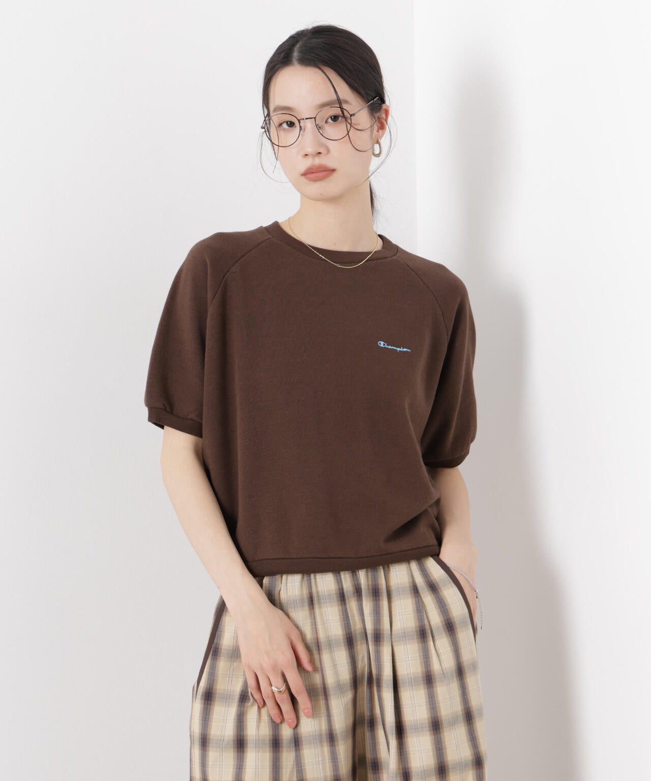 Champion/SHORT SLEEVE SWEATSHIRT 6716124005