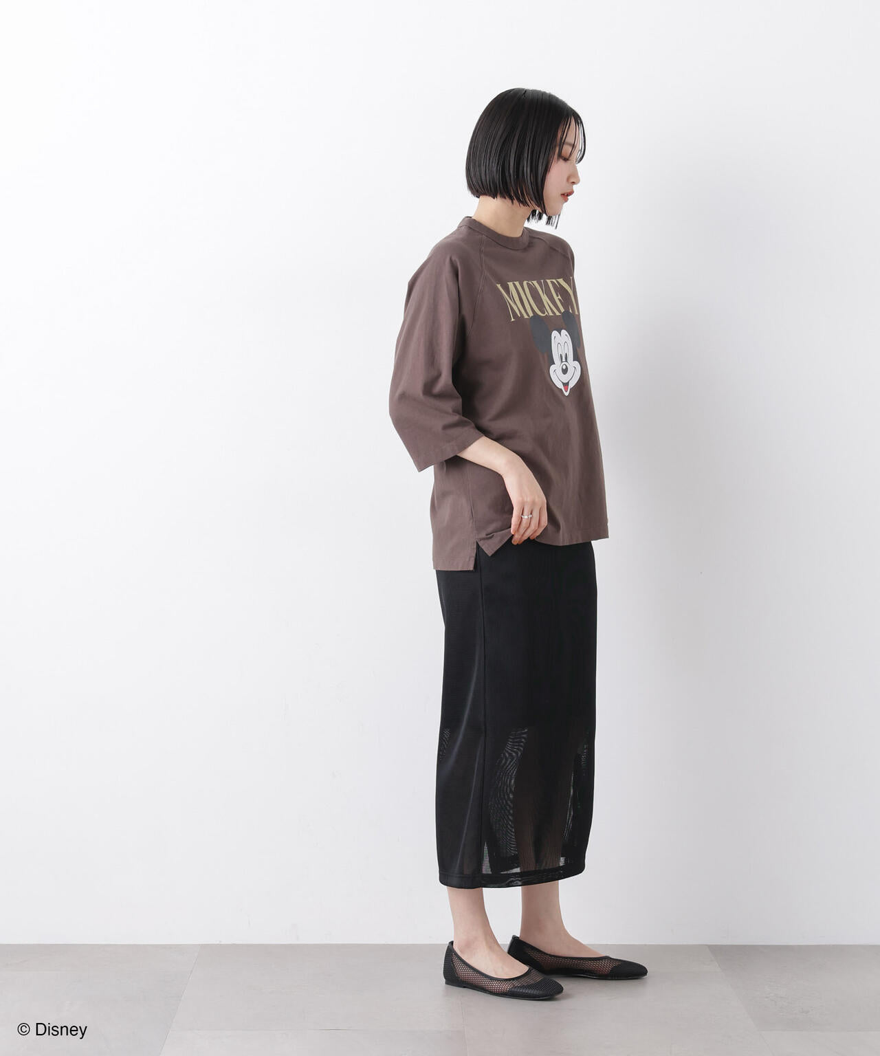 GOOD ROCK SPEED/ Mickey / 7/S T-Shirt Brown 6716124018