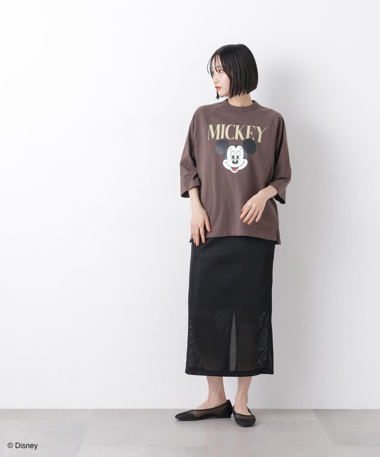 GOOD ROCK SPEED/ Mickey / 7/S T-Shirt Brown 6716124018