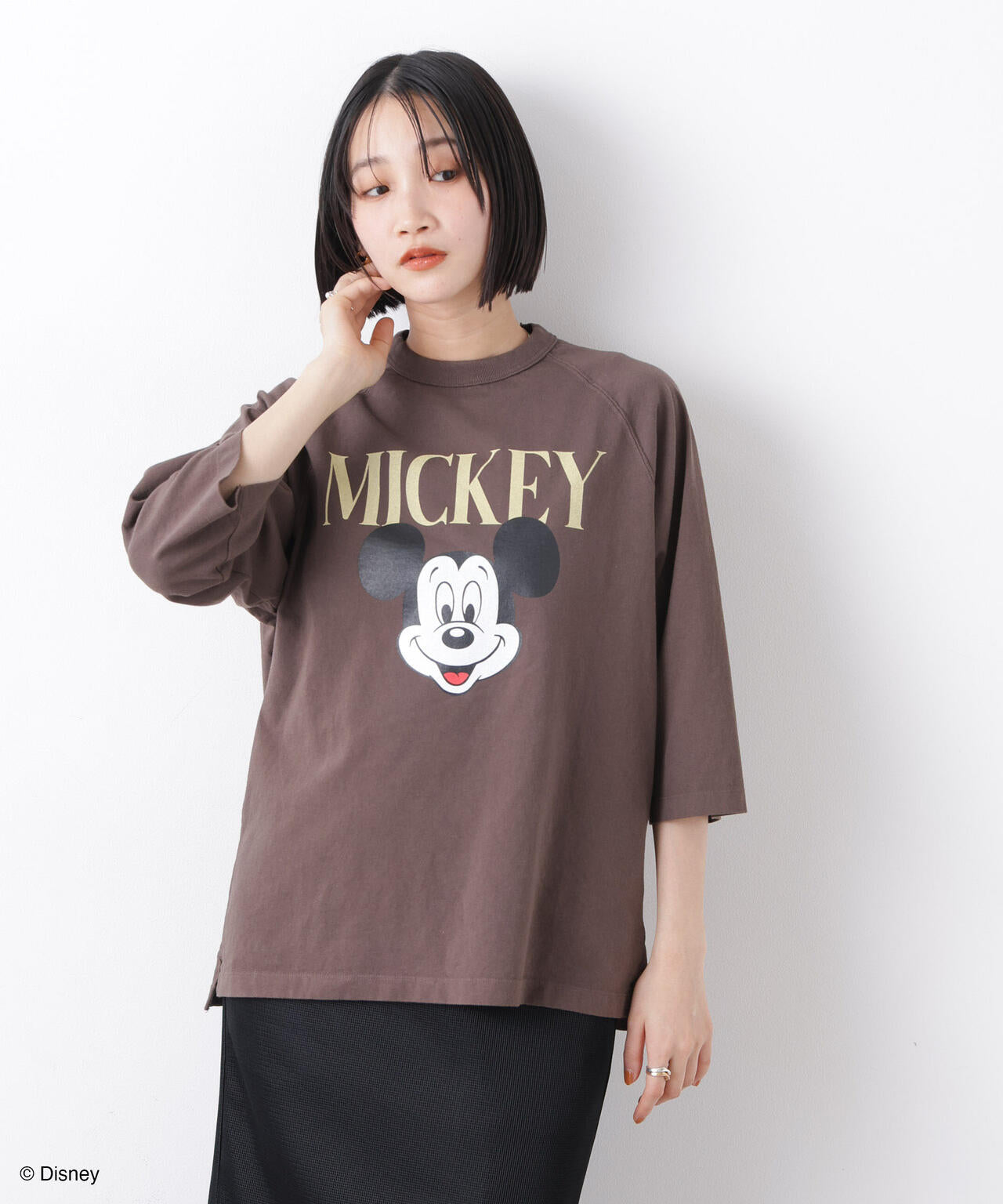 GOOD ROCK SPEED/ Mickey / 7/S T-Shirt Brown 6716124018