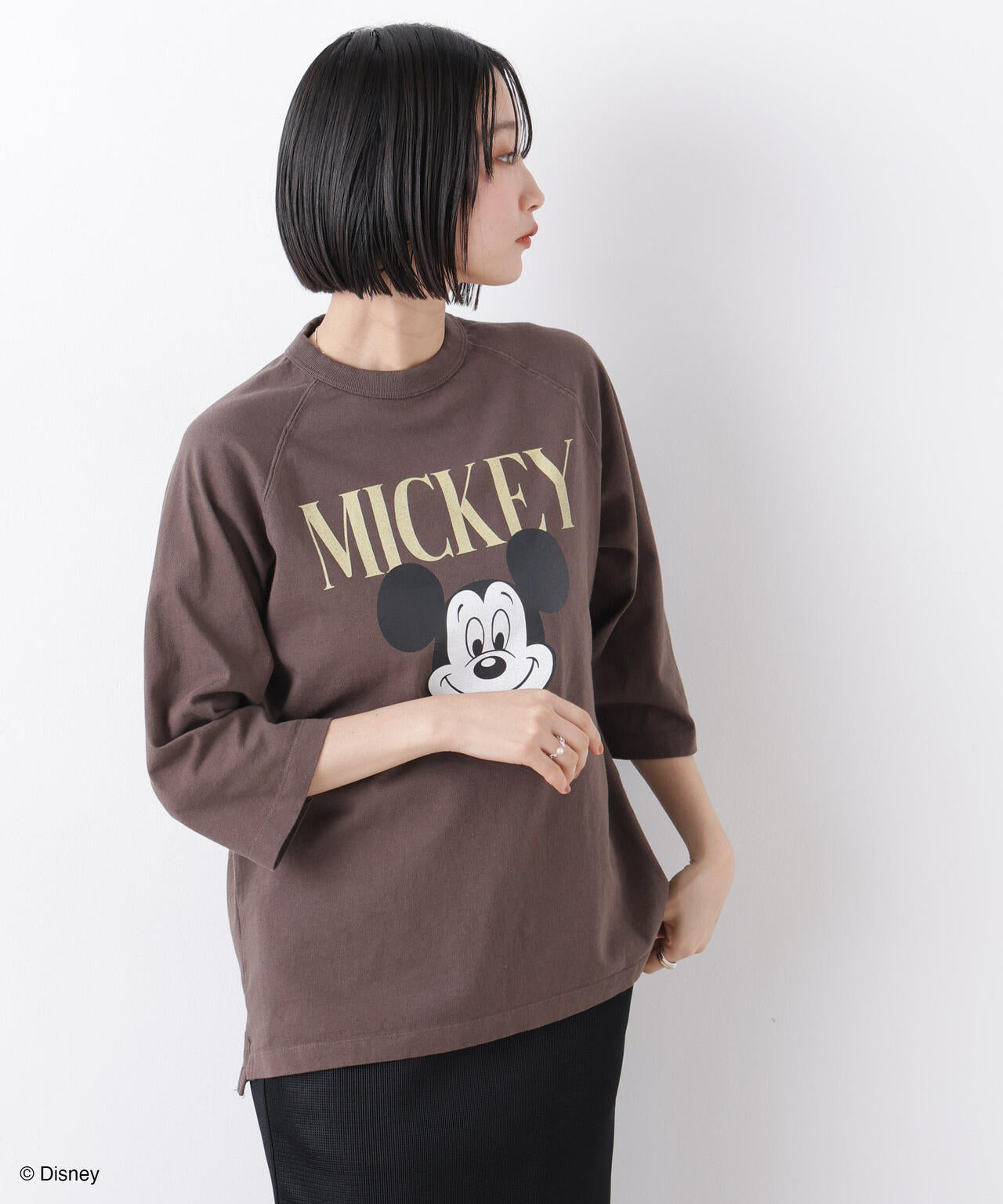 GOOD ROCK SPEED/ Mickey / 7/S T-Shirt Brown 6716124018