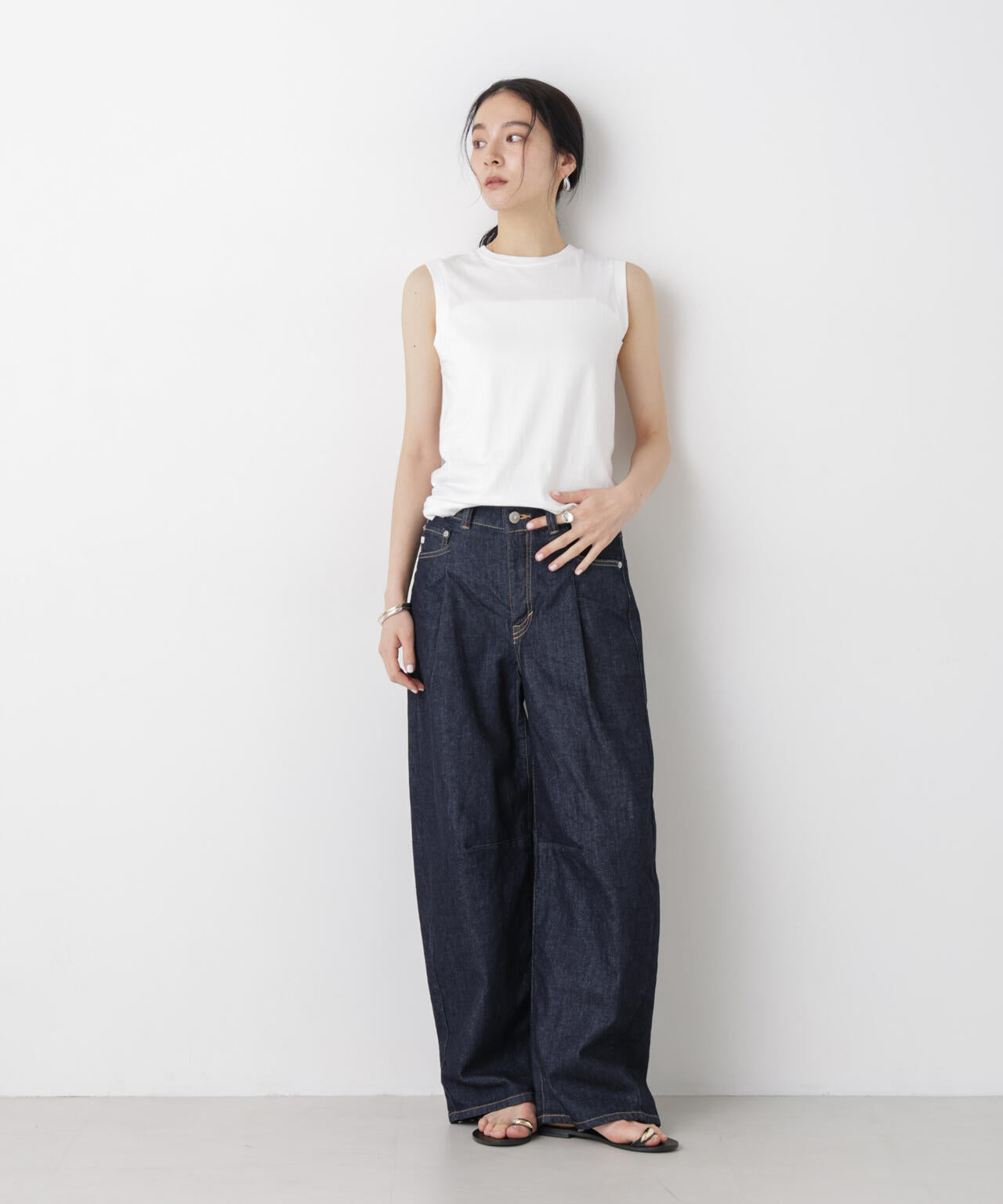 SOMETHING/HANA TUCK CURVE TAPERED 6716127009