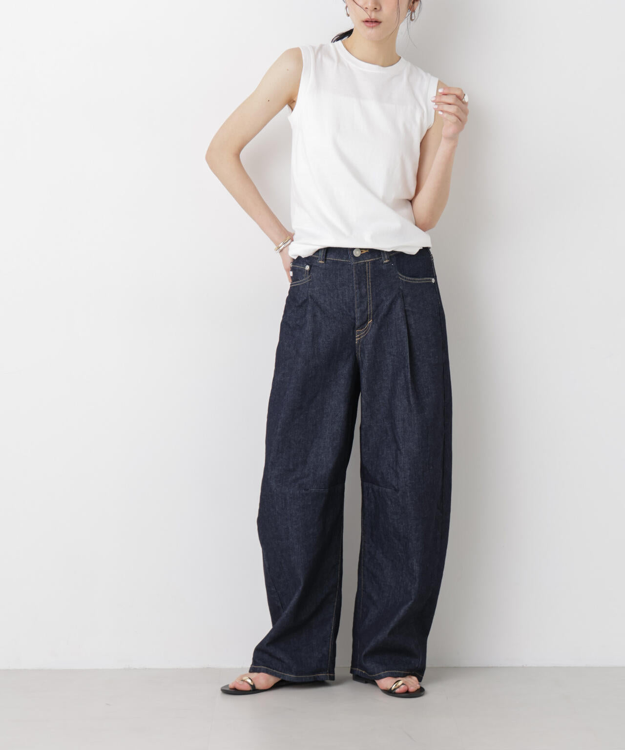 SOMETHING/HANA TUCK CURVE TAPERED 6716127009