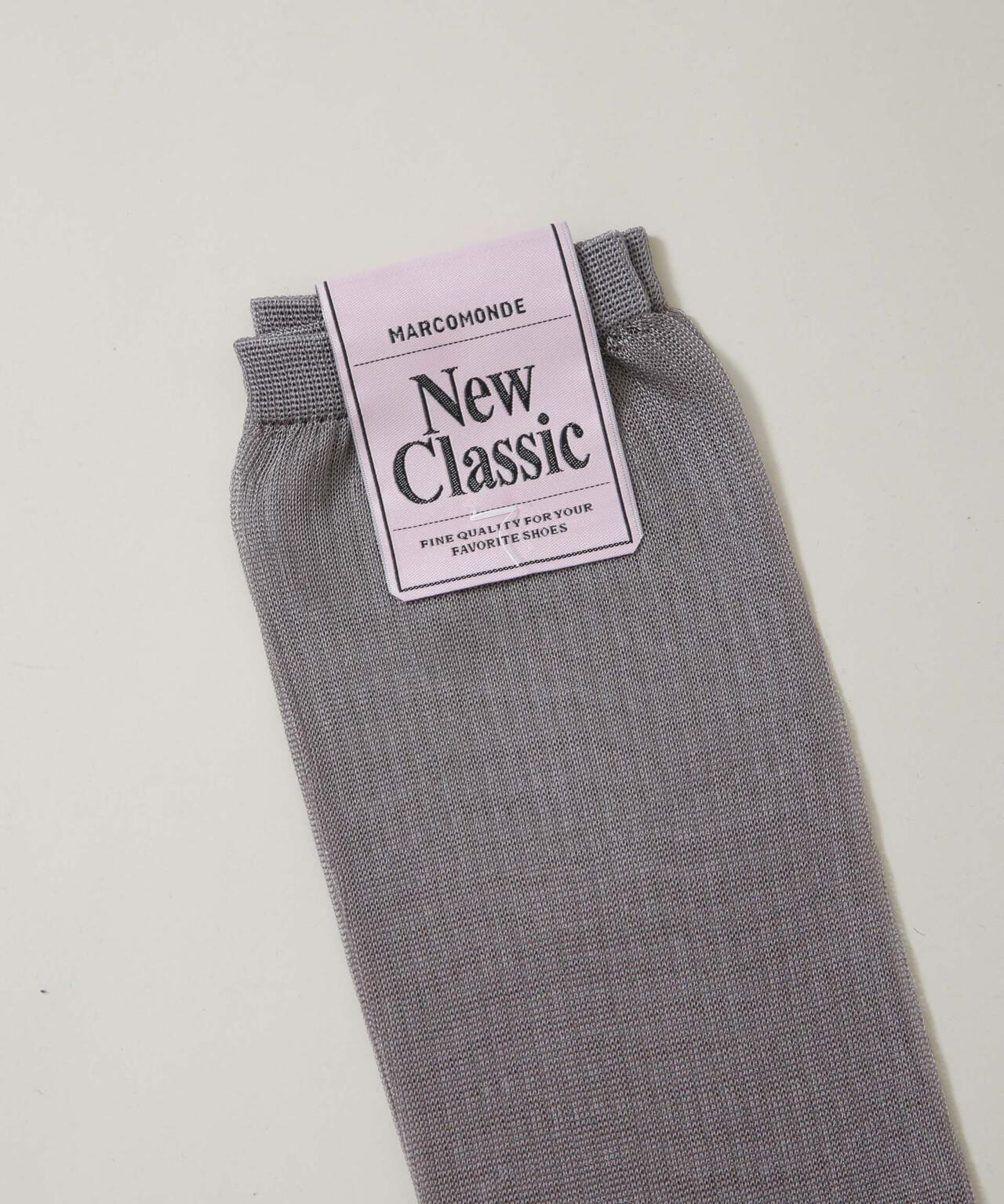 MARCOMONDE/sheer ribbed high socks 6716151001