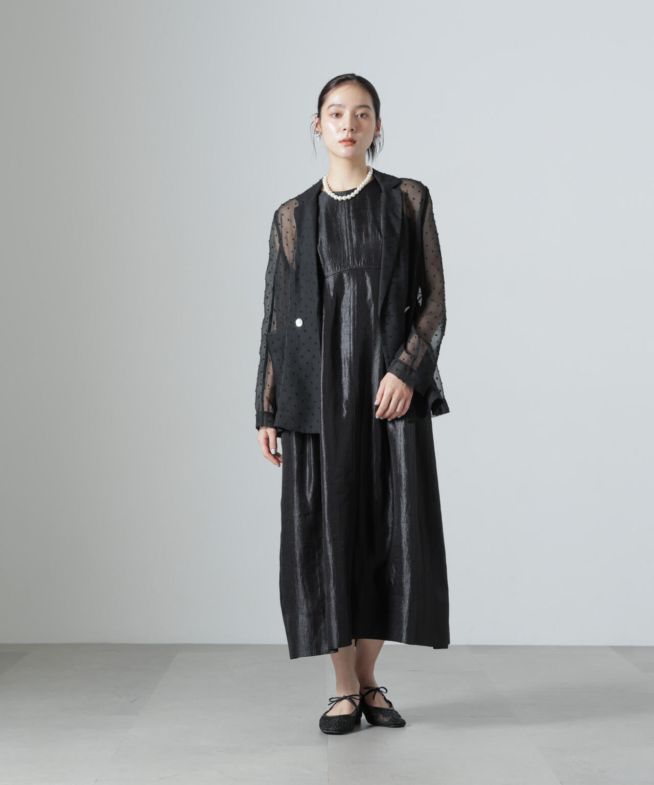 troisiemechaco/SHEER CUT JACQUARD ジャケット 6716216007