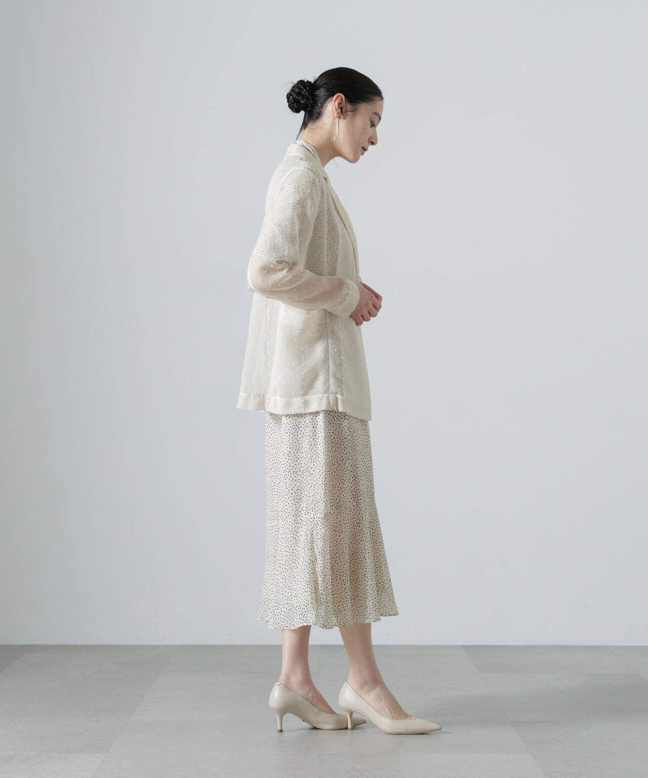 troisiemechaco/SHEER CUT JACQUARD ジャケット 6716216007