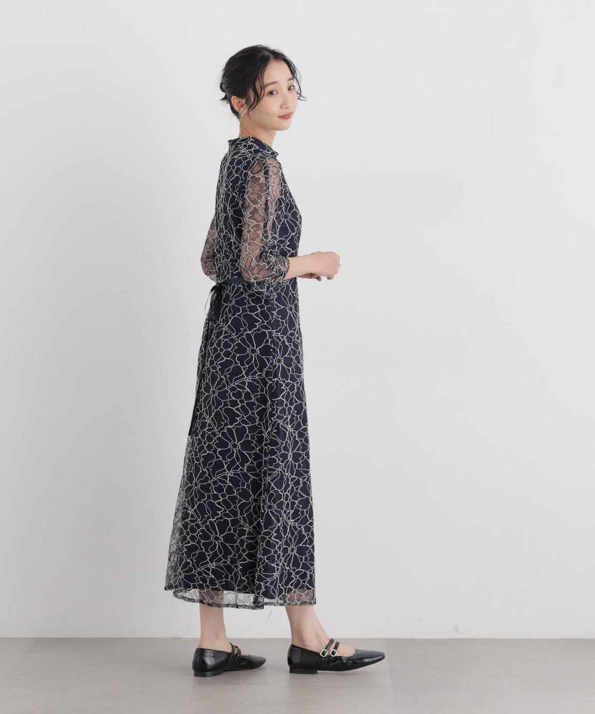 kaene/コードレースチョーカーネックドレス 6716219038