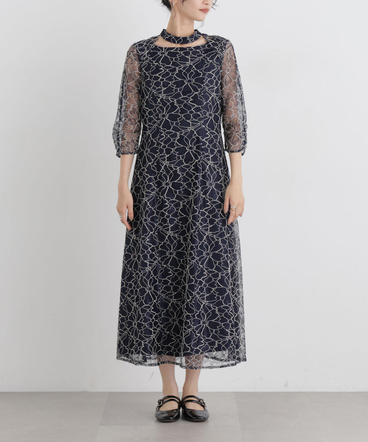 kaene/コードレースチョーカーネックドレス 6716219038