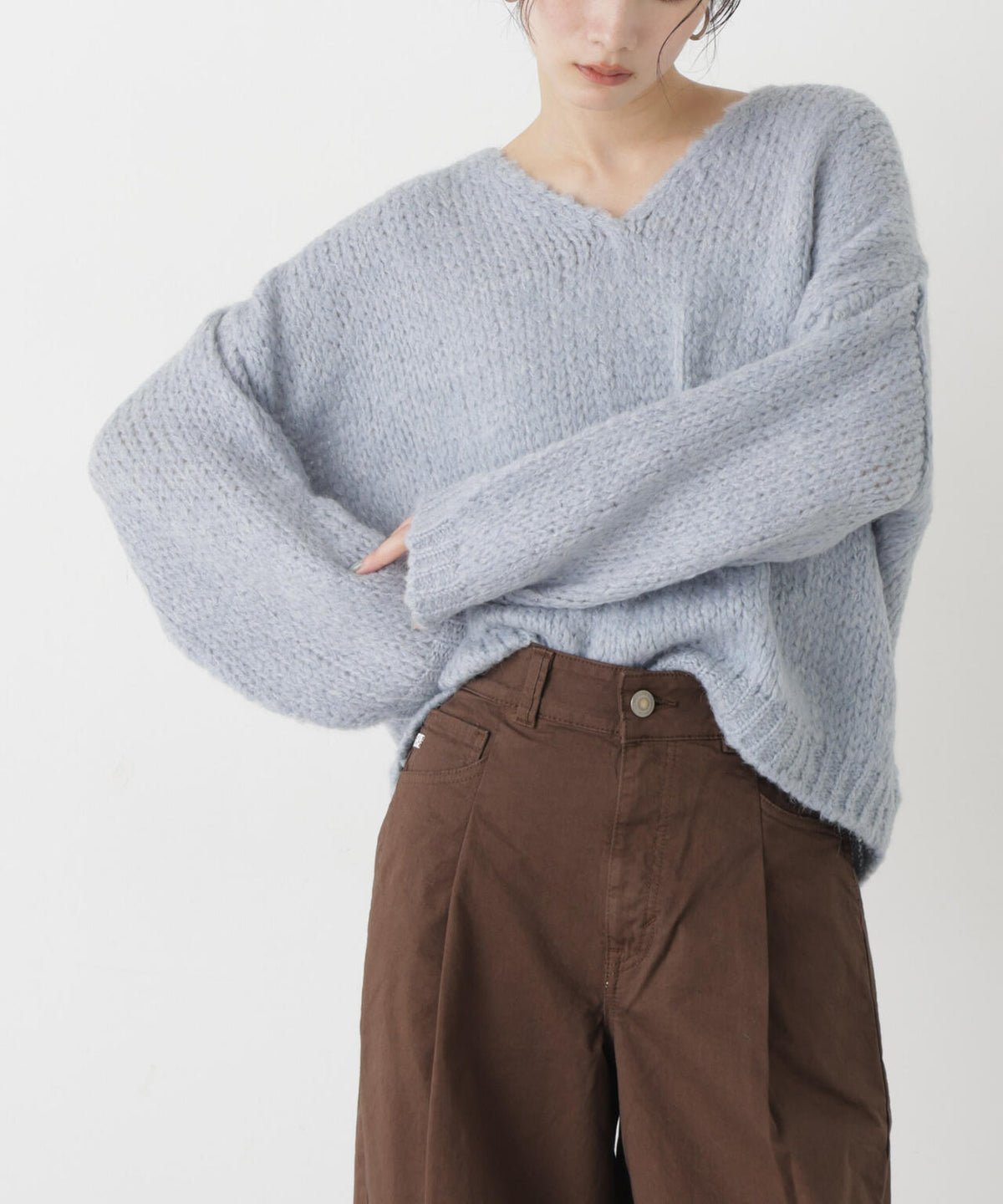 TRICOTS JEAN MARC/Vネックプルオーバー 6716222001