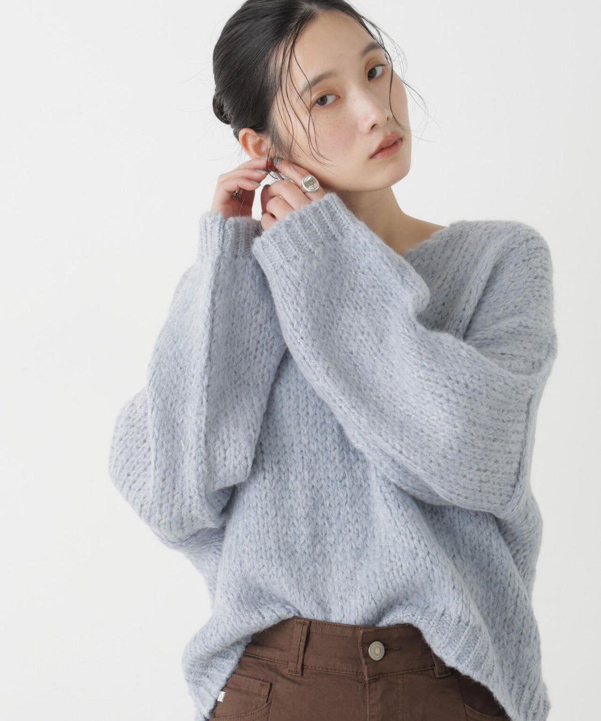 TRICOTS JEAN MARC/Vネックプルオーバー 6716222001