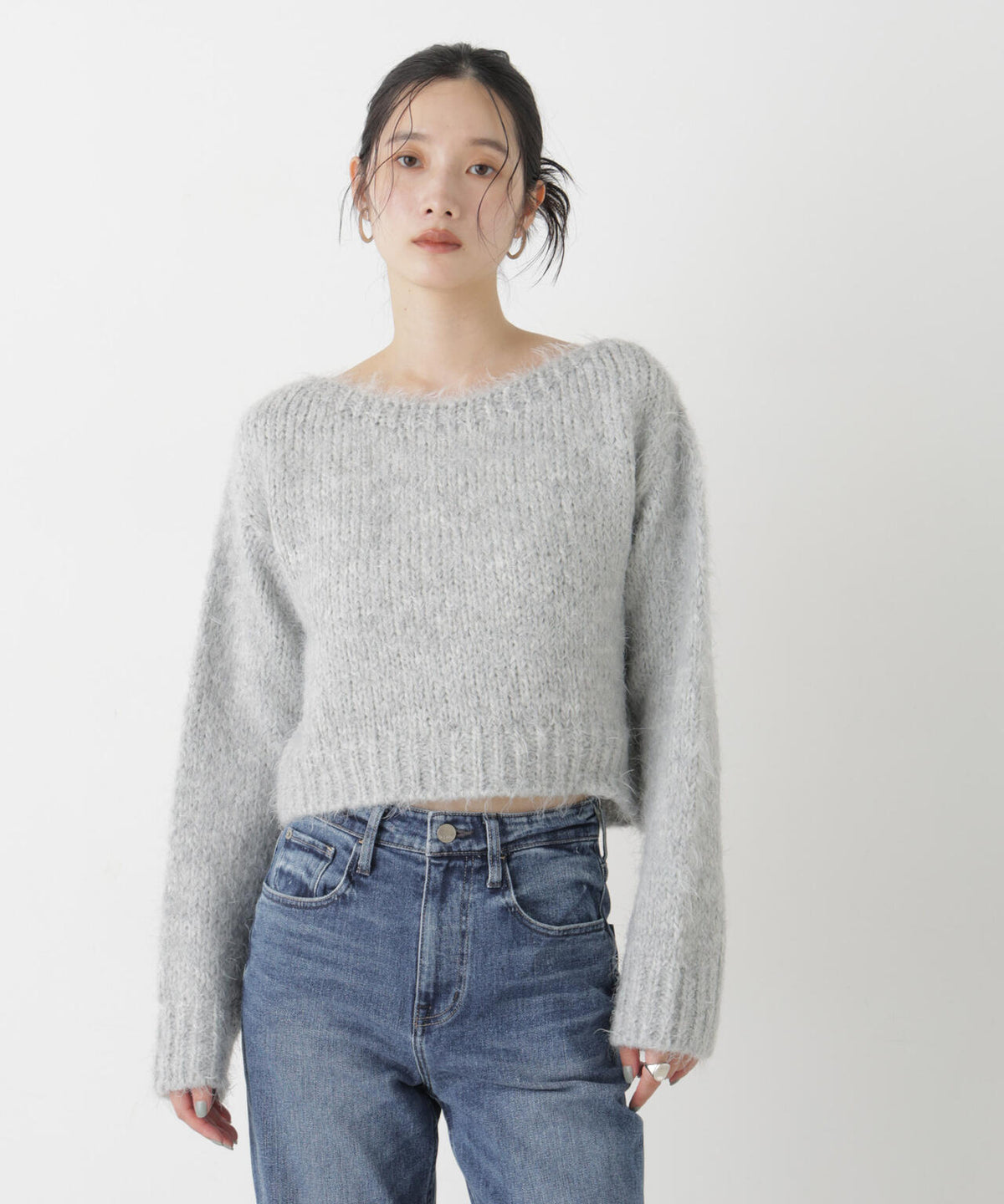 TRICOTS JEAN MARC/ボートネックショートプルオーバー 6716222002