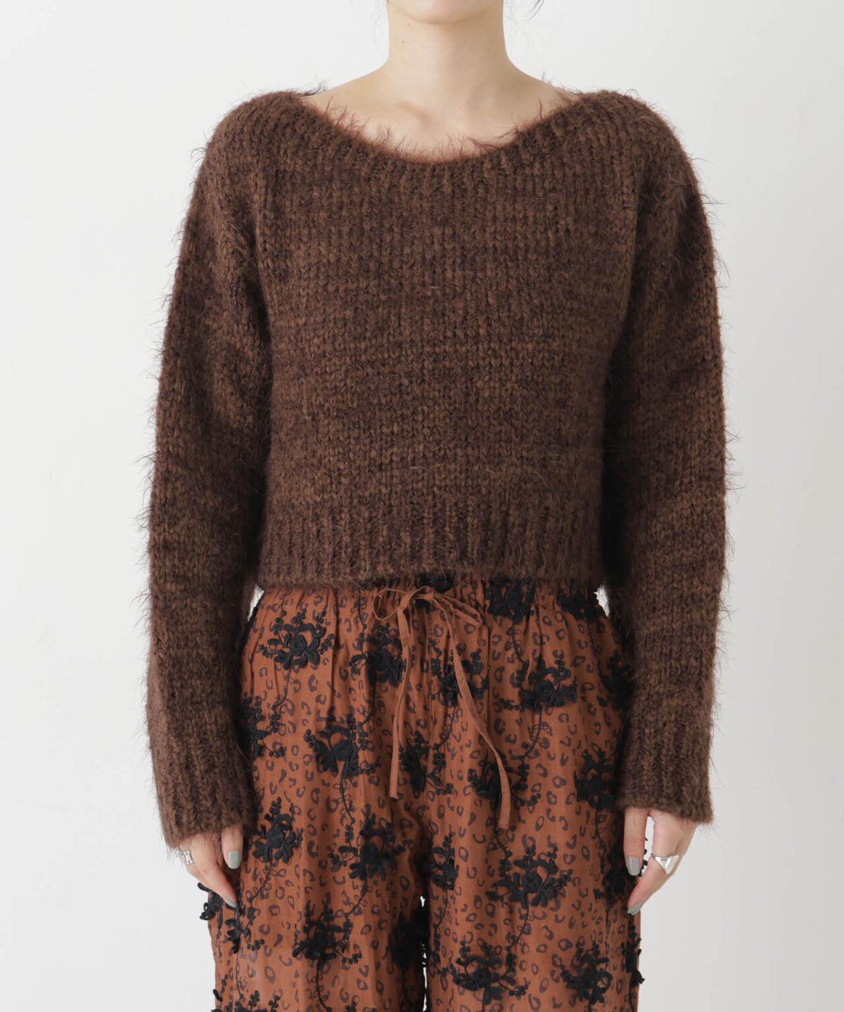 TRICOTS JEAN MARC/ボートネックショートプルオーバー 6716222002