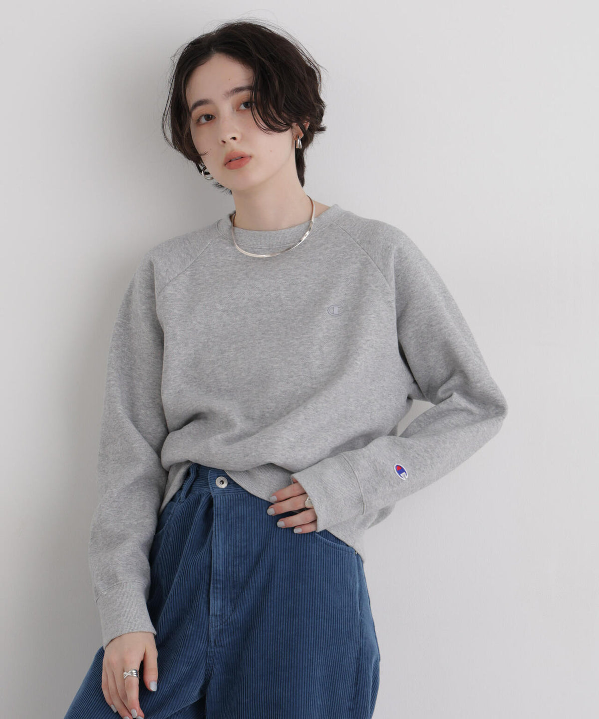 Champion/RAGLAN SLEEVE SWEATSHIRT 6716223004
