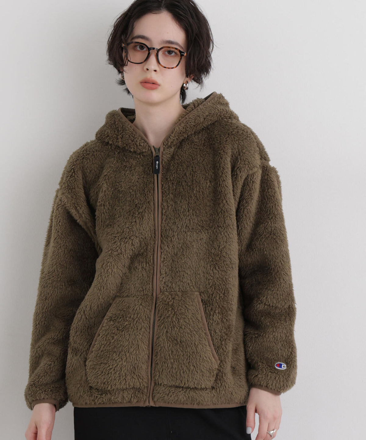 Champion/ZIP HOODED JACKET 6716223006