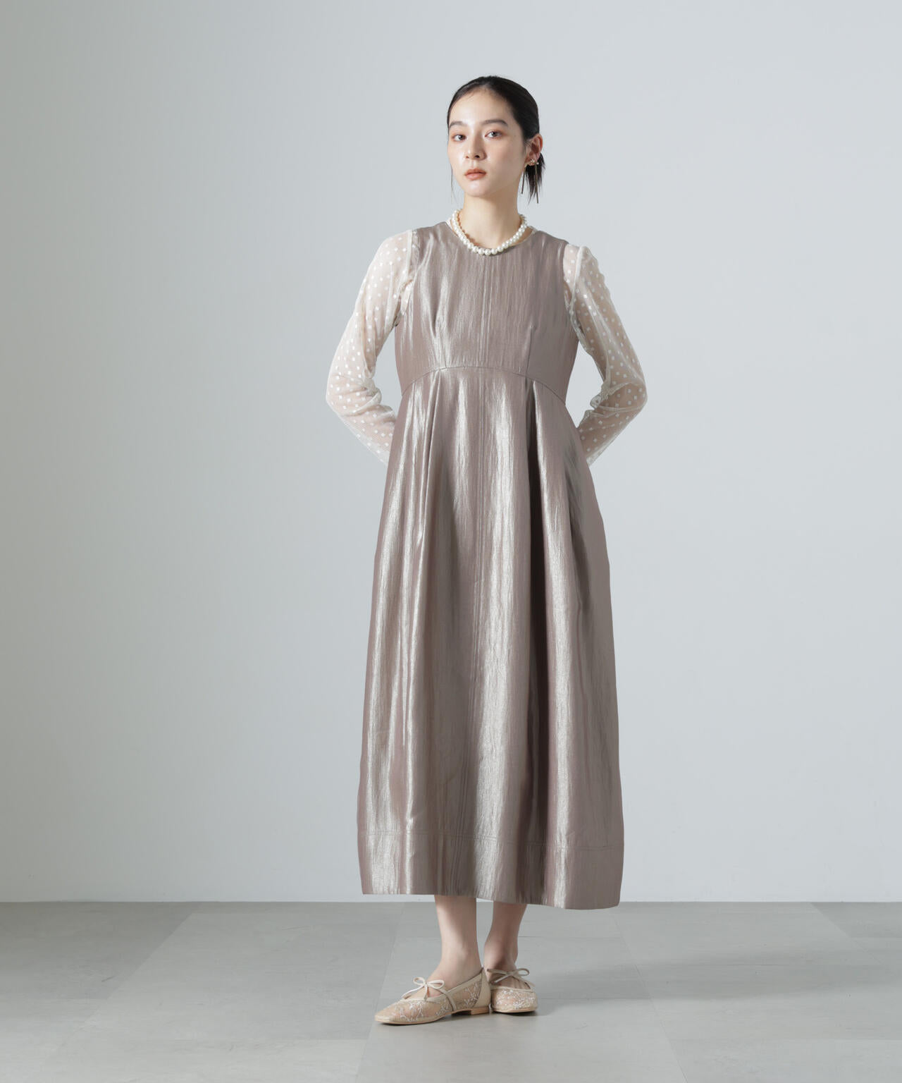 troisiemechaco/DOT×TULLE LACE トップス 6716223038