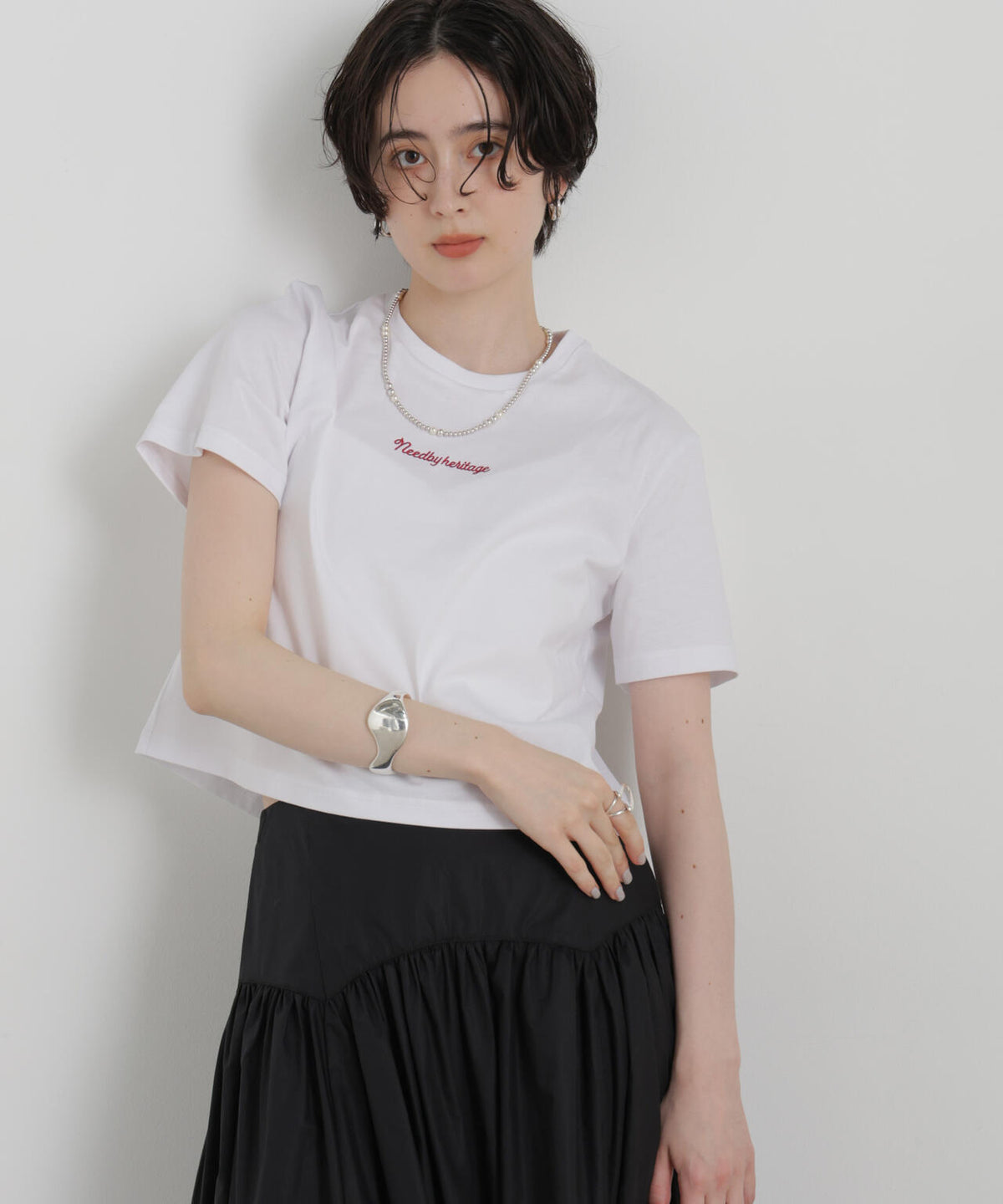 NEEDBY heritage/別注 CROPPED TEE 6716224001