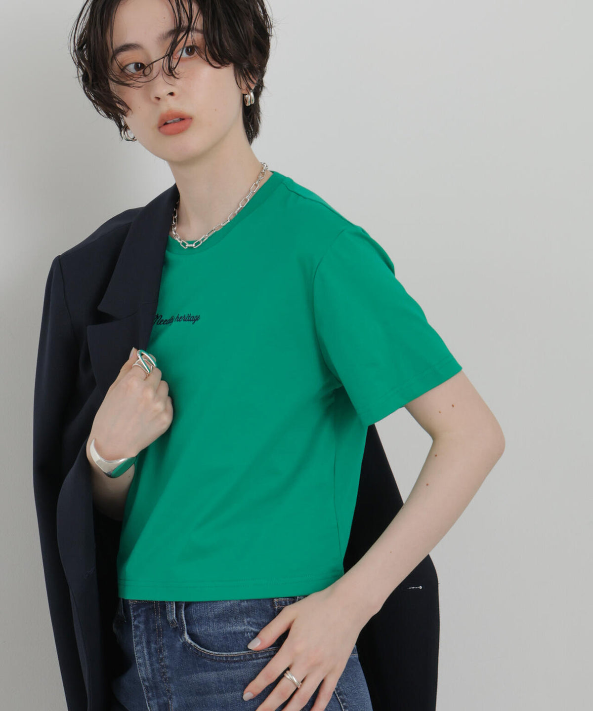 NEEDBY heritage/別注 CROPPED TEE 6716224001