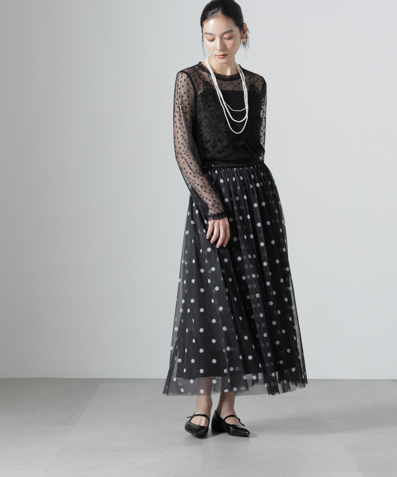troisiemechaco/DOT×TULLE スカート(セットアップ可) 6716230006