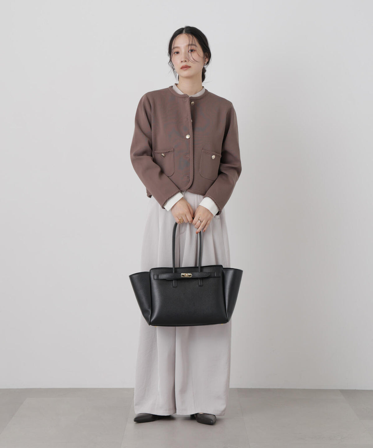 AULENTTI/ターンロックモチーフトート 6716232252