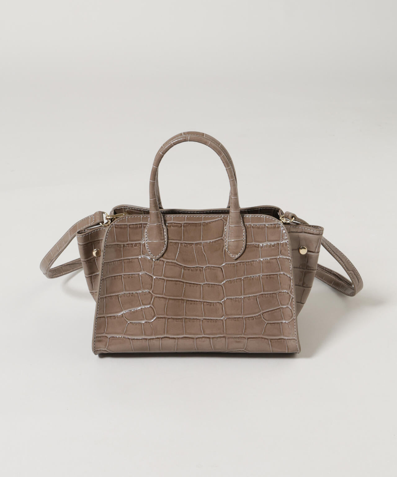 GIORGIA MILANI/エンボスレザーボストンバッグ 6716232261