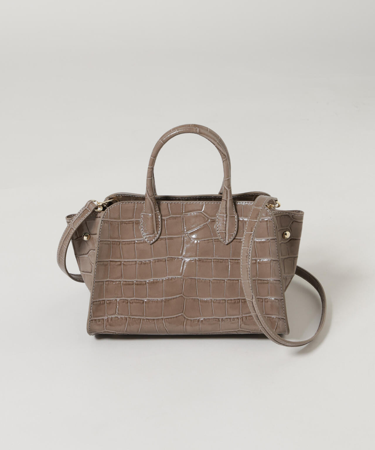 GIORGIA MILANI/エンボスレザーボストンバッグ 6716232261